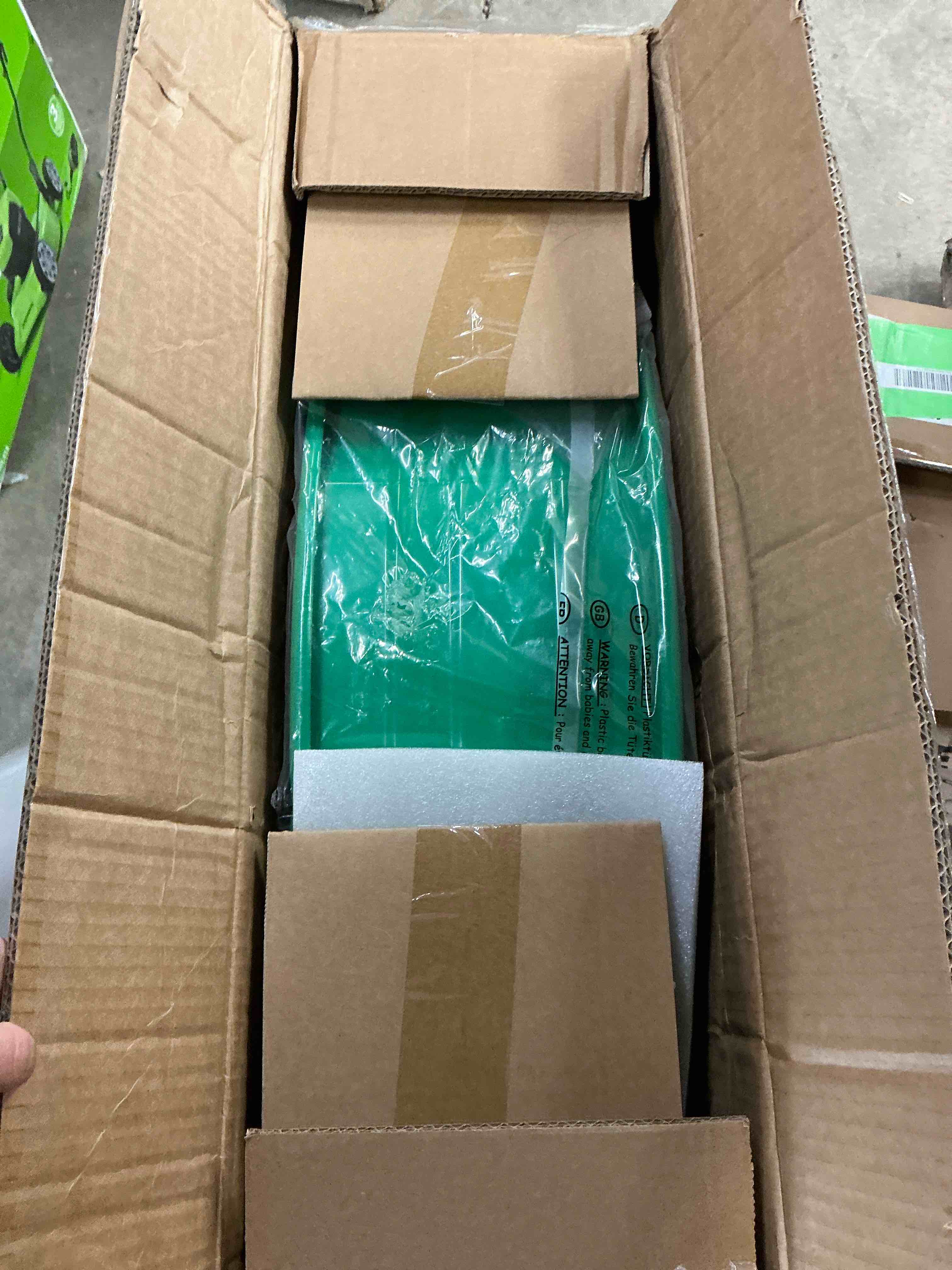 Condition photo showing New/Like New for Industrial Fan 24" up to 8800 CFM, High Velocity Fan with 3 Speeds, Heavy Duty Blower Equipped Waterproof Cover, 360° Adjustment, Green