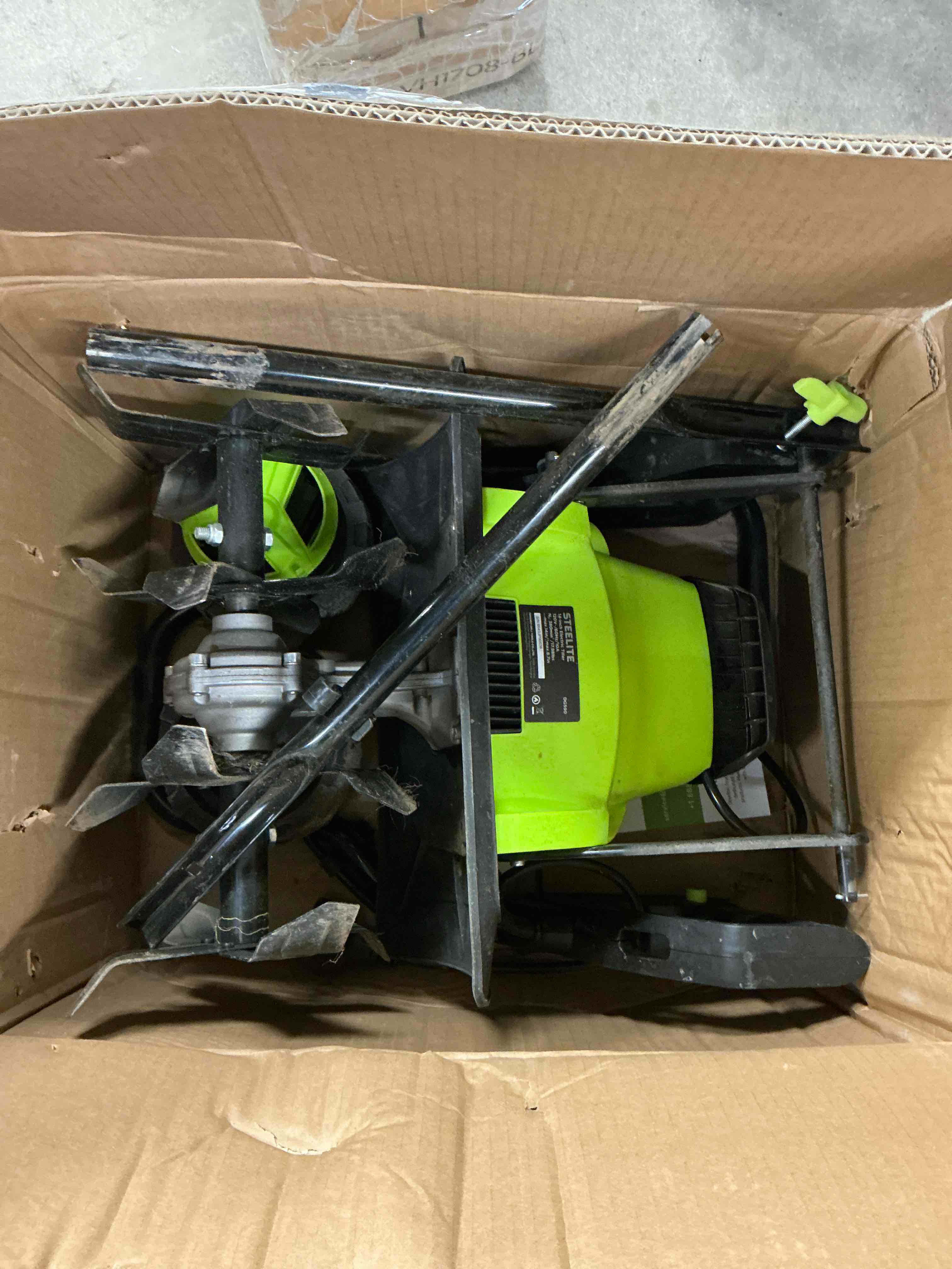 Condition photo showing Good Condition for Steelite 14-Inch Corded Electric Tiller,10-Amp Electric Tiller and Cultivator for Gardening, Lightweight Rototiller