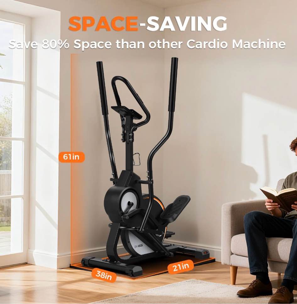 Condition photo showing New/Like New for UPGO Pro Cardio Climber Stepping Elliptical Machine  3 in 1 Elliptical  Total Body Fitness Cross Trainer with Hyper-Quiet Magnetic Drive System