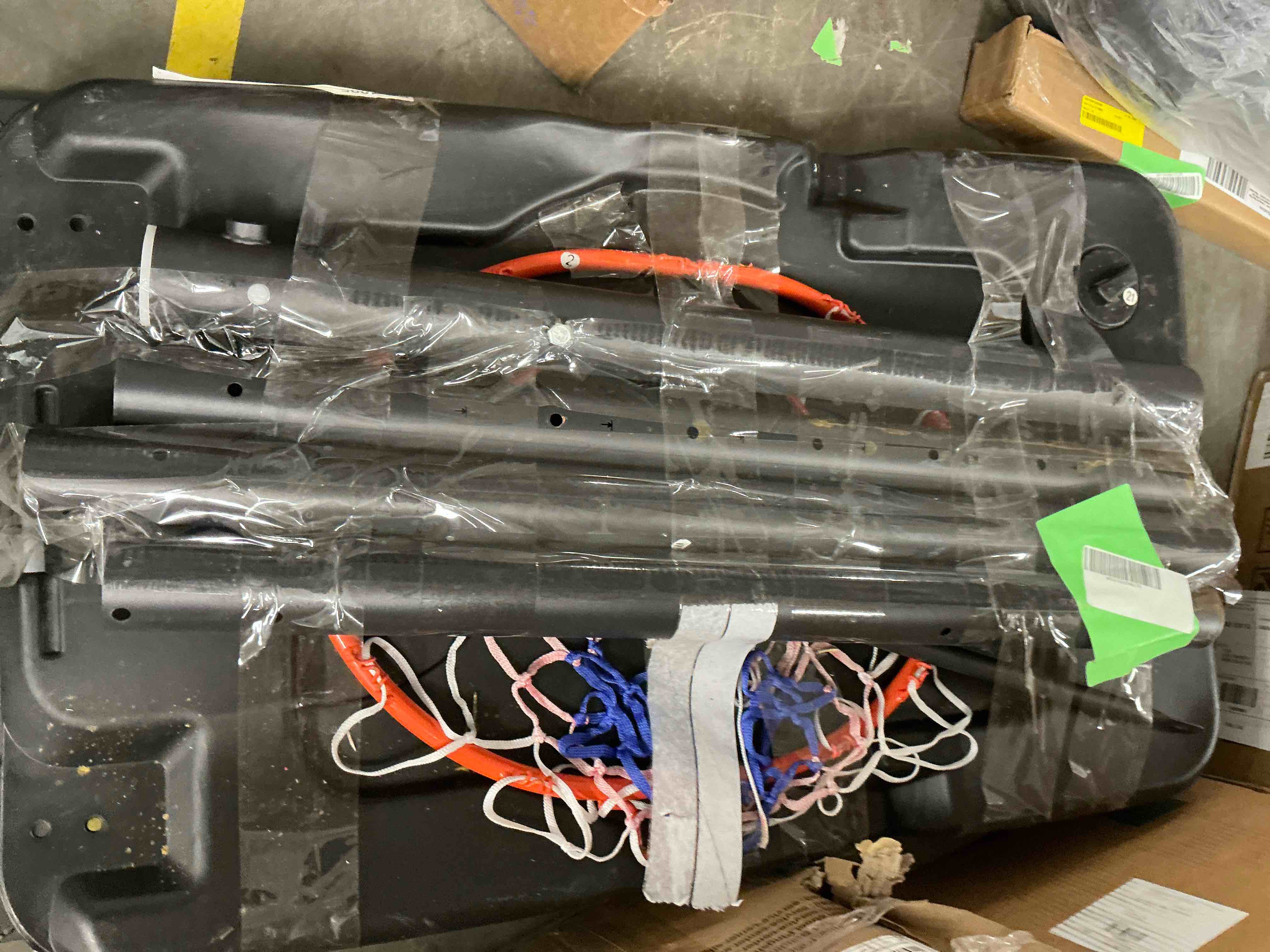 Condition photo showing Good Condition for Portable Basketball Hoop Outdoor, SEGMART 4.9Ft-10Ft Height Adjustable Swimming Pool Basketball Hoop Goal System with PE Backboard for Kids Youth Adults Play in Backyard/Courts/Indoor