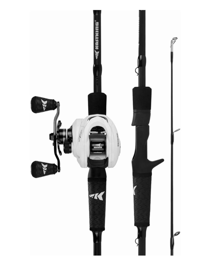 KastKing Crixus Rod & Reel Combo, Spinning/Baitcaster, IM6, Zirconium Rings