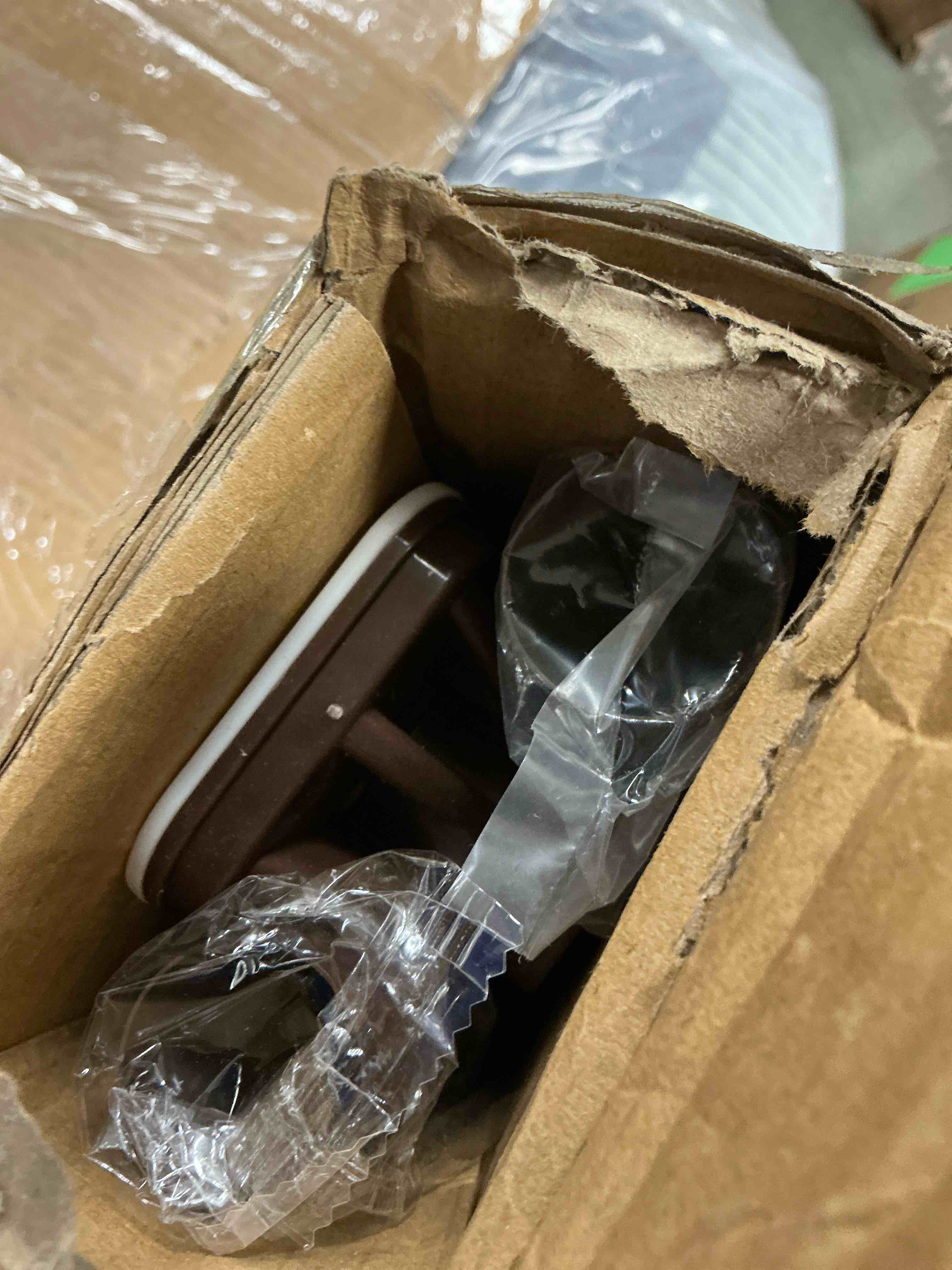 Condition photo showing New/Like New for No Drill Tension Rod - Extra Long Room Divider 43-122inch, Adjustable Spring Shower Curtain Rod for Closet/Balcony, Non-slip Telescopic Pole (Brown)