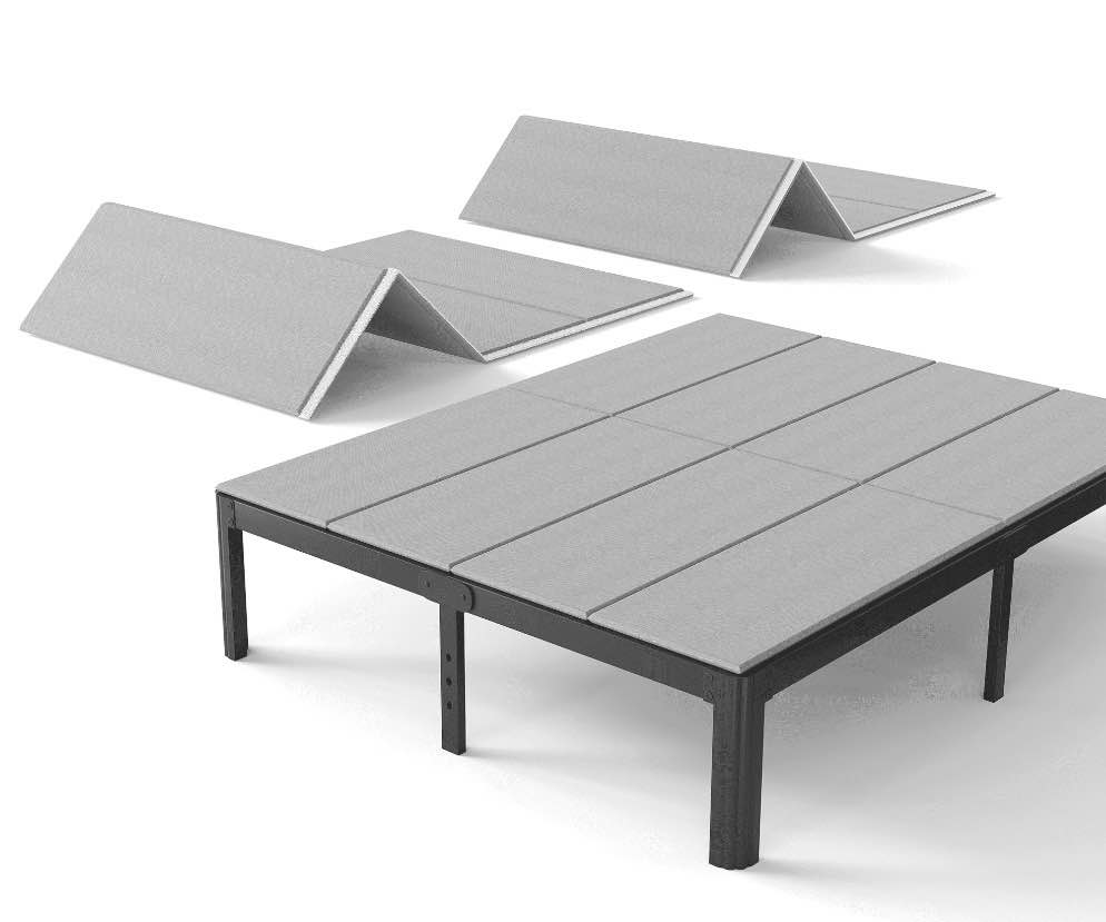 Uliesc 8mm Bunkie Board Queen Size, Fully Assembled, Low Profile Bed Support Queen