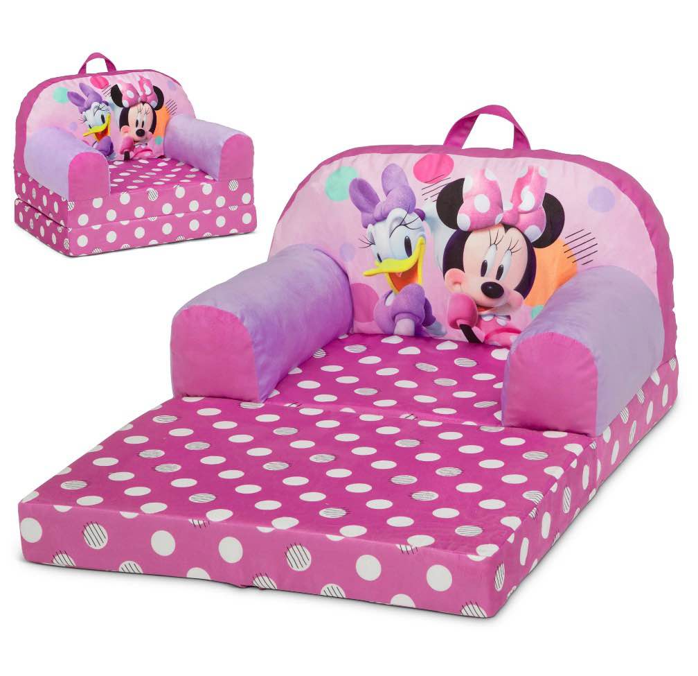 delta children cozee buddy flip-out chair - minnie mouse