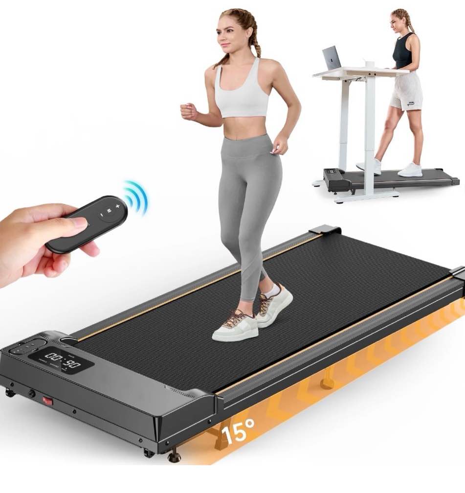 formill walking pad with incline  2.5 hp under desk treadmill small with led display &remote control 4 in 1 incline walking pad 300 lbs portable treadmill for home office