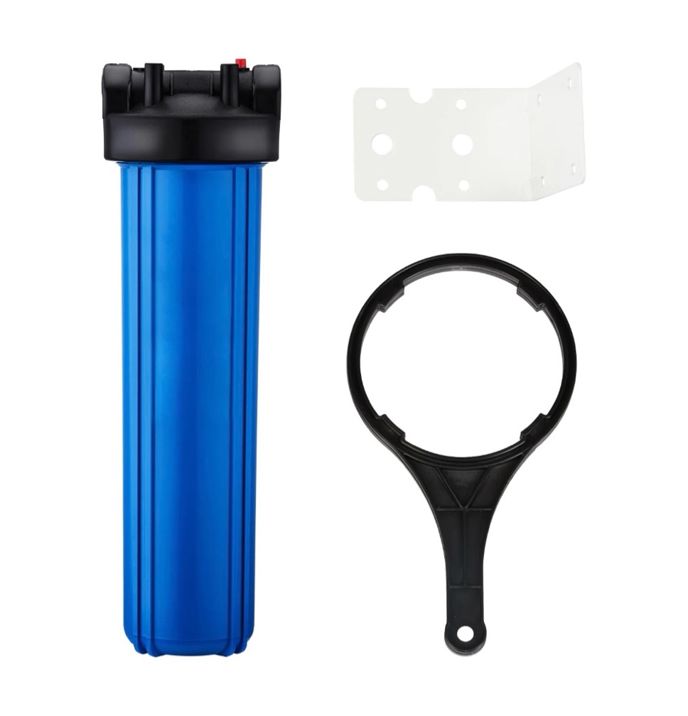 geekpure 20 inch whole house water filter housing-1 npt bras port-fit 4.5 x 20  filter