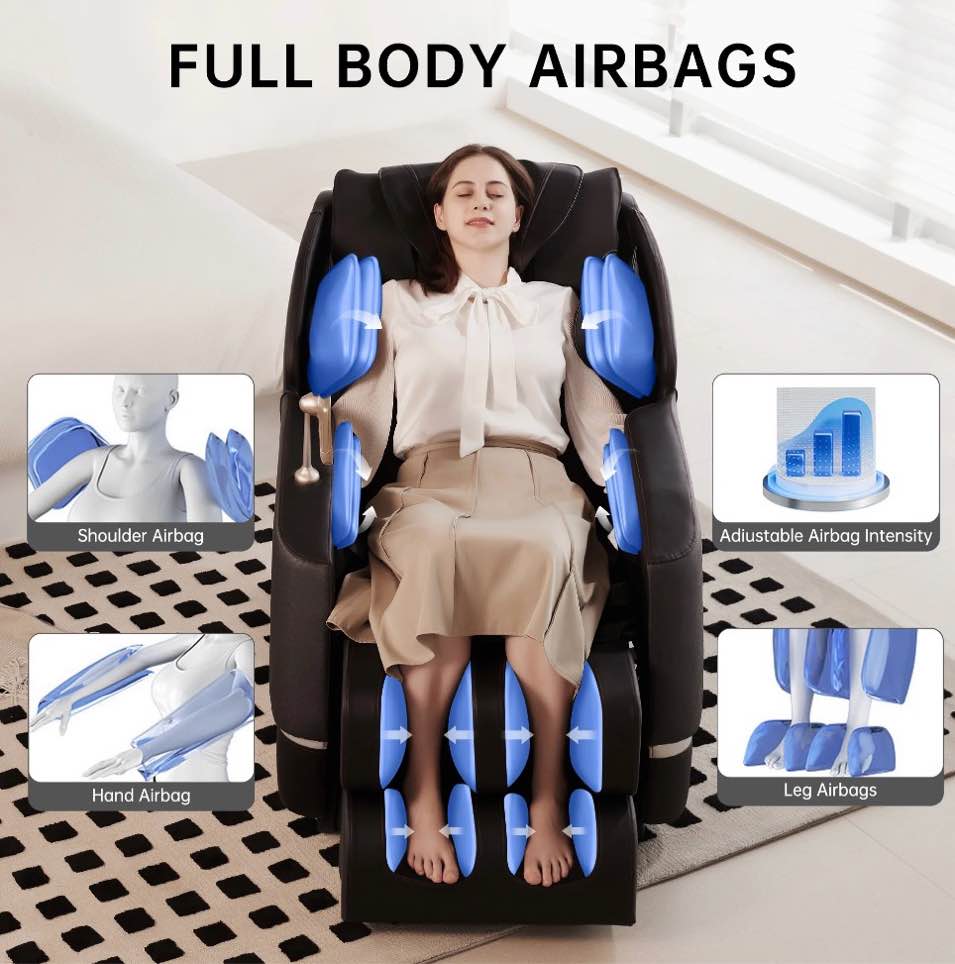 Condition photo showing Good Condition for real relax full body zero gravity shiatsu recliner electric massage chair black