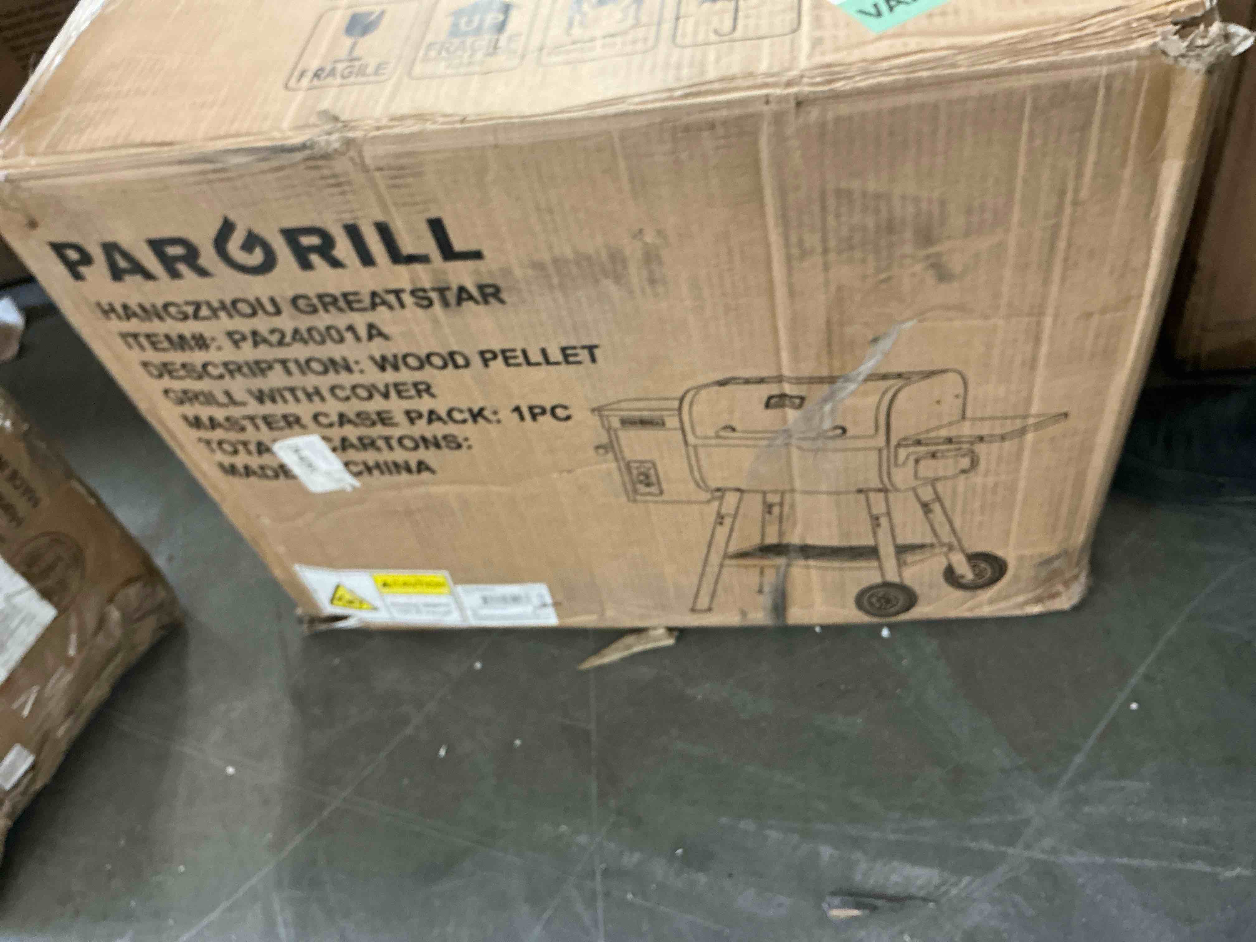 Condition photo showing New/Like New for pargrill 467 sq.in wood pellet grill & smoker, bronze black bbq grill with cover