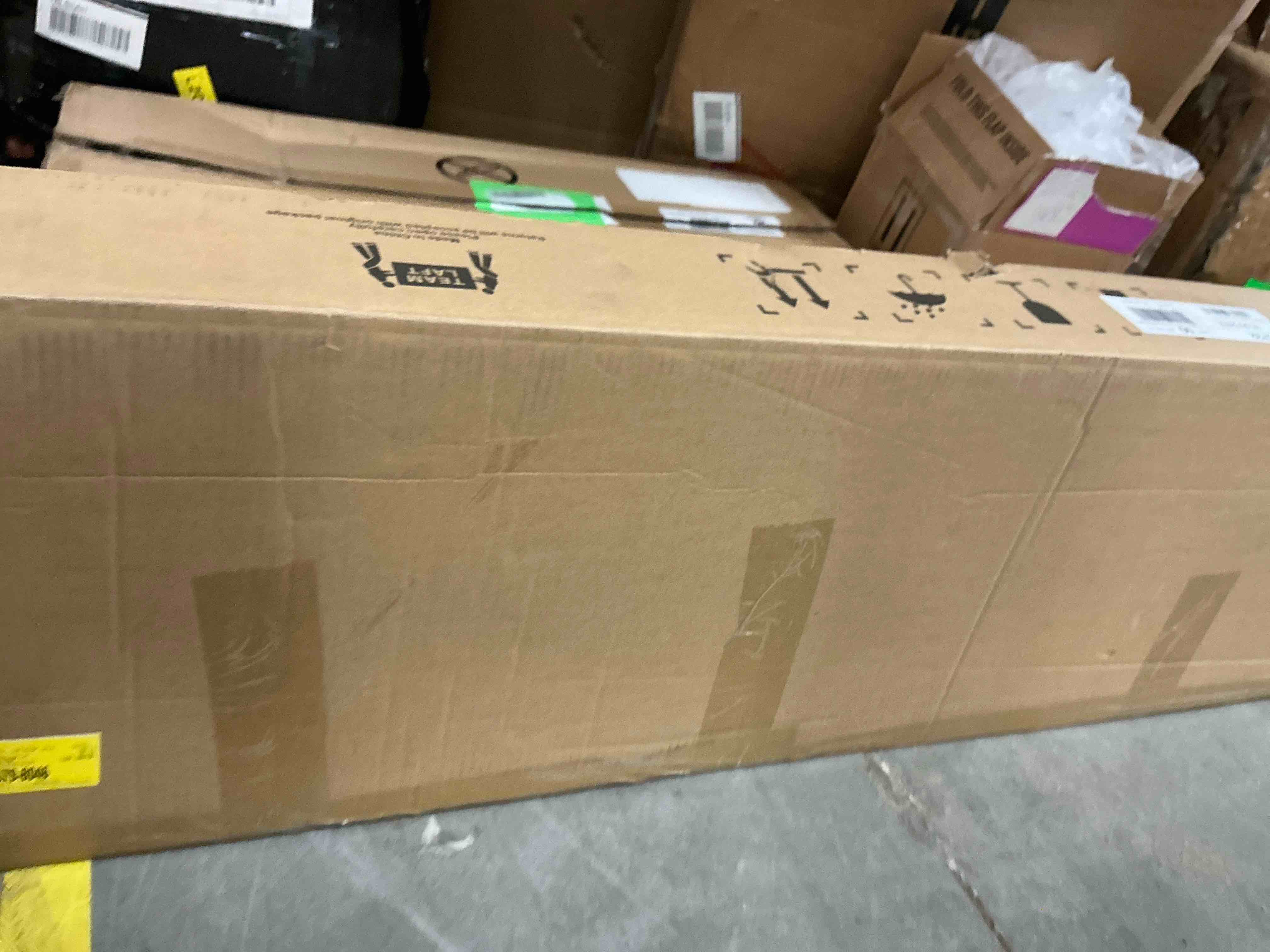Condition photo showing New/Like New for metal full size bed frame with headboard,victorian style headboard and footboard, no squeak, heavy duty 1500lbs support, easy 30-min tool-free assembly, no box spring needed/underbed storage