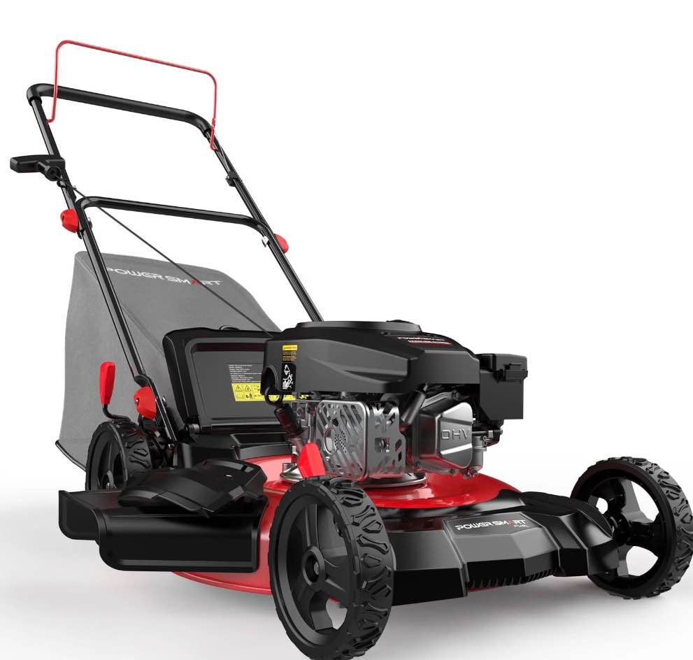 powersmart 21  144cc gas push lawn mower   with 6-position height adjustment