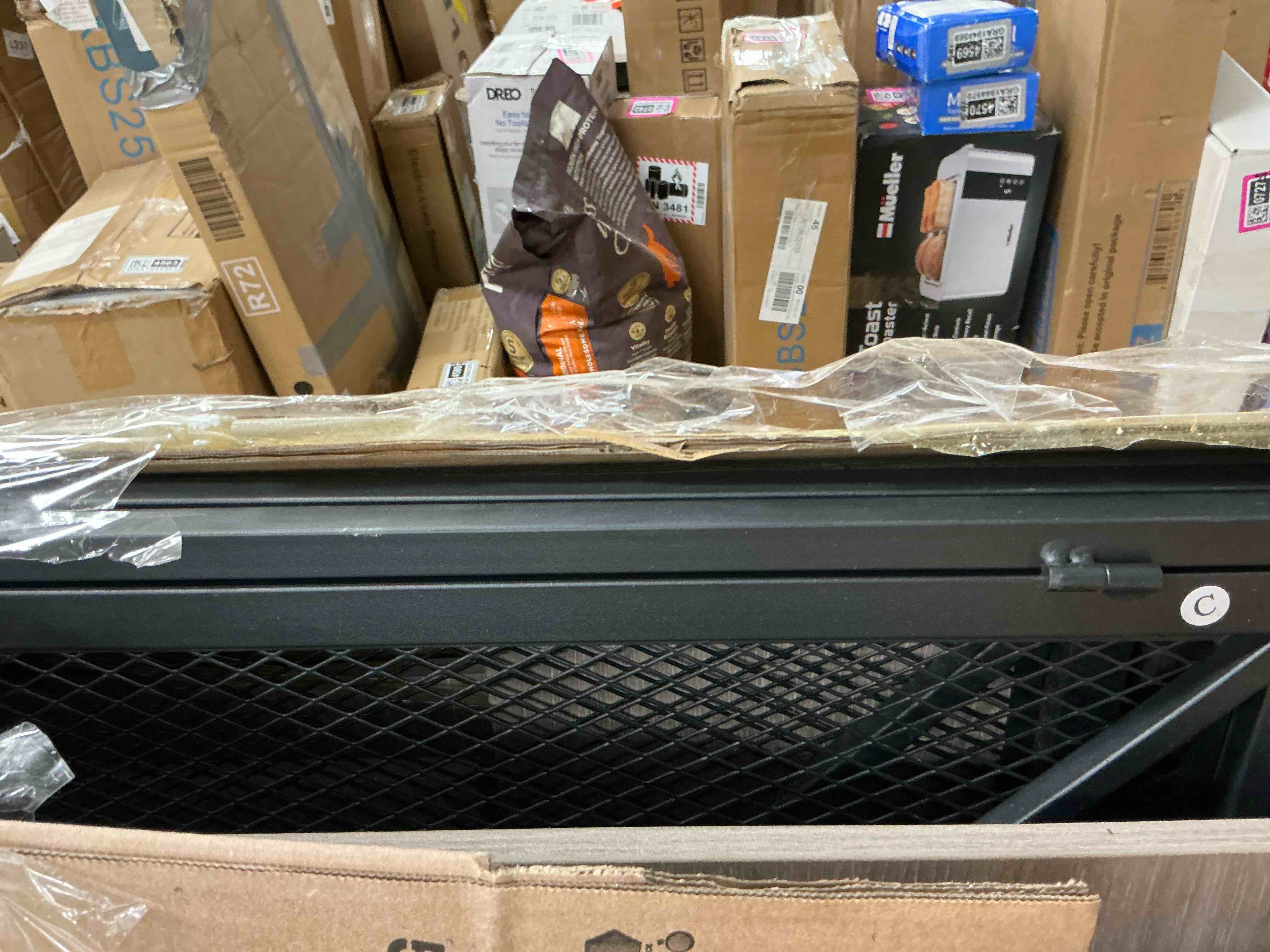 Condition photo showing Good Condition for 48 inch extra large dog crate furniture,double door indoor kennel,end side table wooden dog crates,anti-chew anti-escape, gray