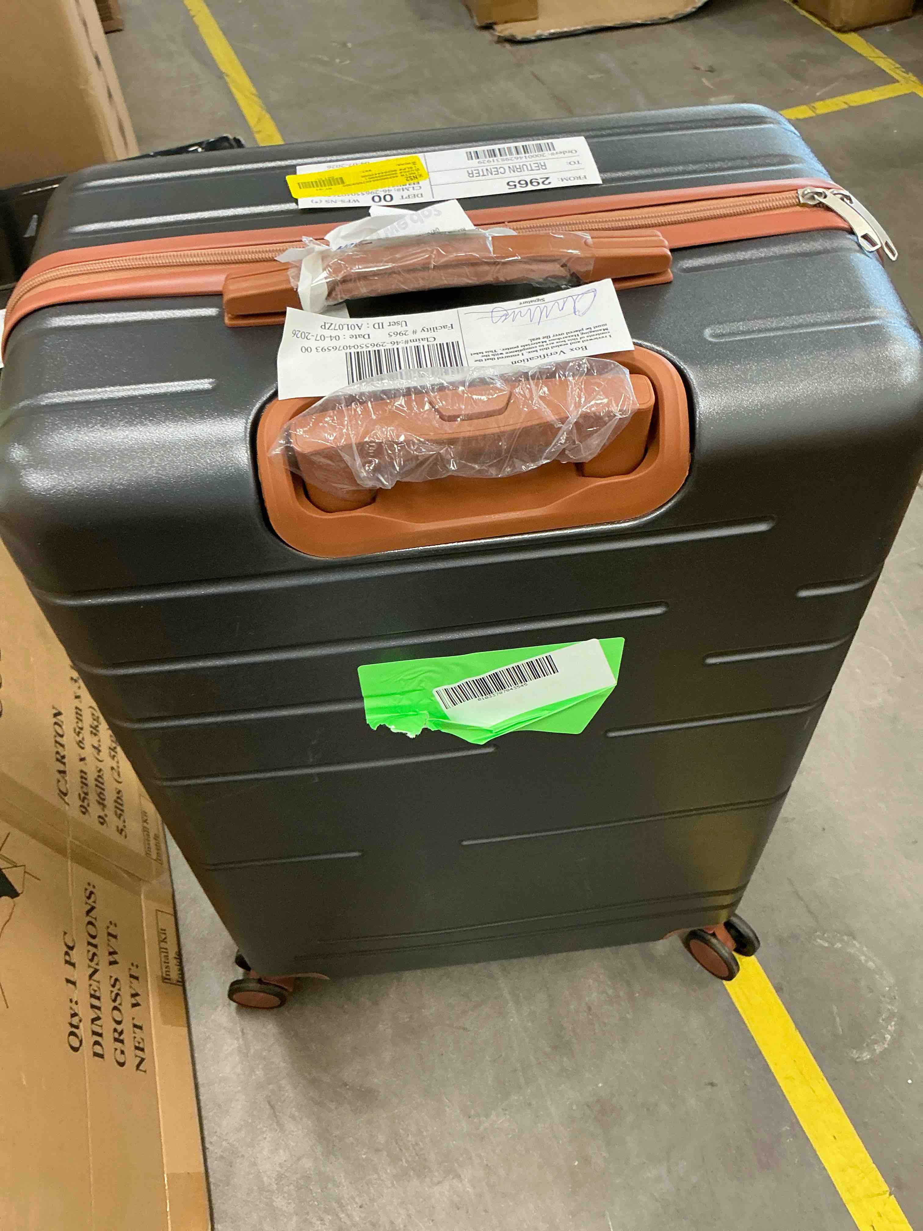 Condition photo showing Good Condition for zimtown luggage 3 piece sets suitcase abs hardside with spinner wheels and tsa lock, gray