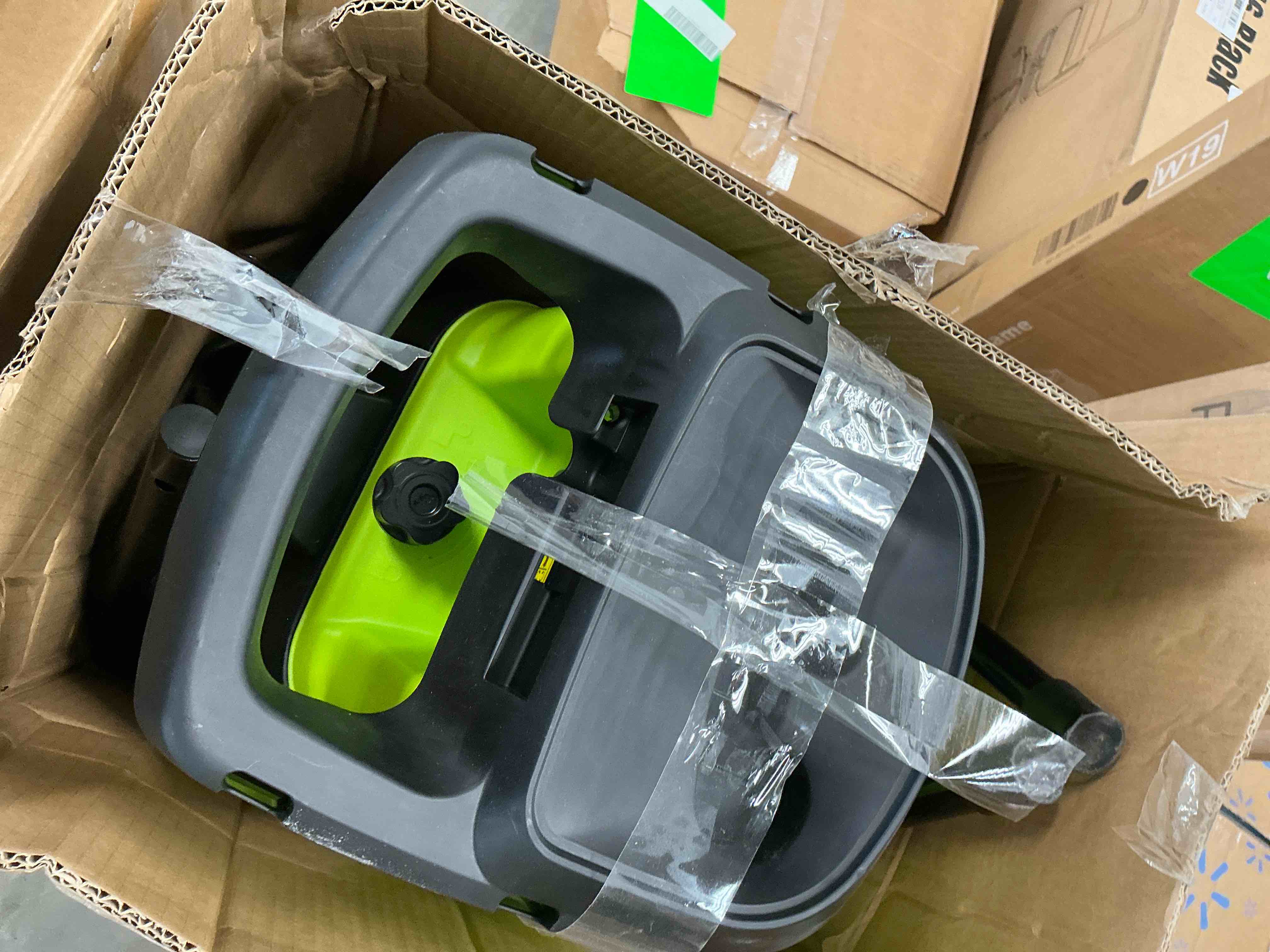 Condition photo showing Good Condition for steelite heavy-duty electric wood chipper shredder,120v 15-amp corded leaf mulcher with 50l collection bin, 1.75 inch cutting diameter,wood chippers, shredders, & mulchers