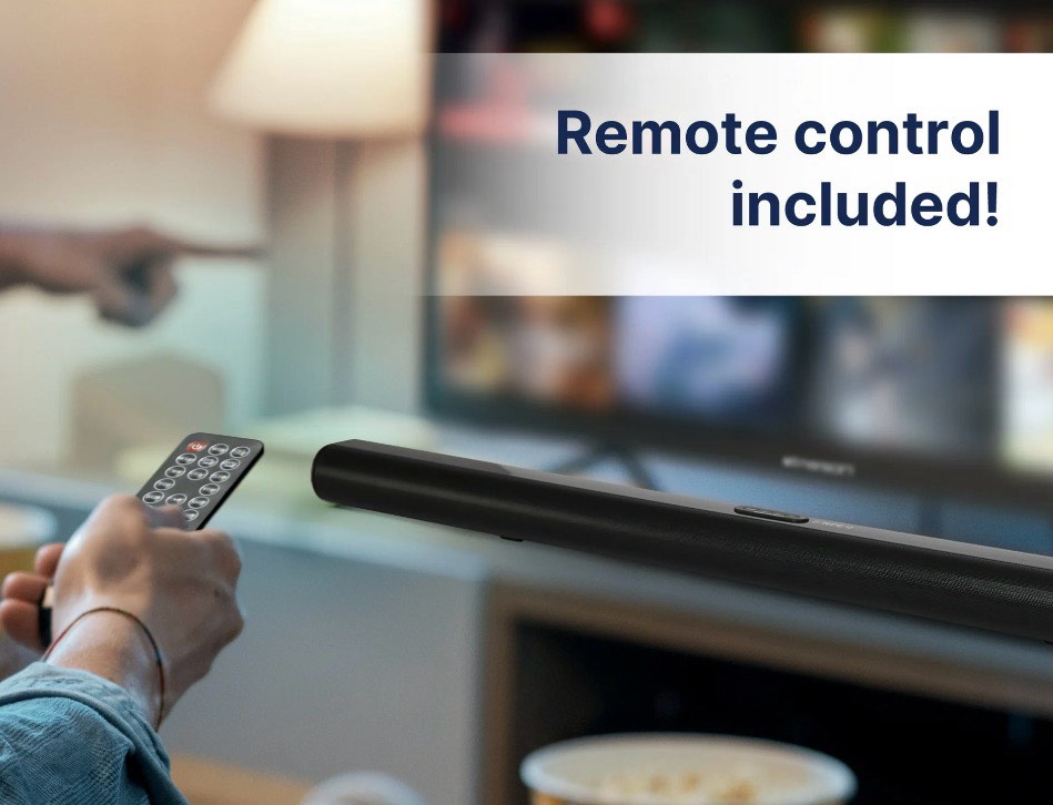 Condition photo showing New/Like New for emerson ehs-2003 42-inch tv soundbar with bluetooth  black