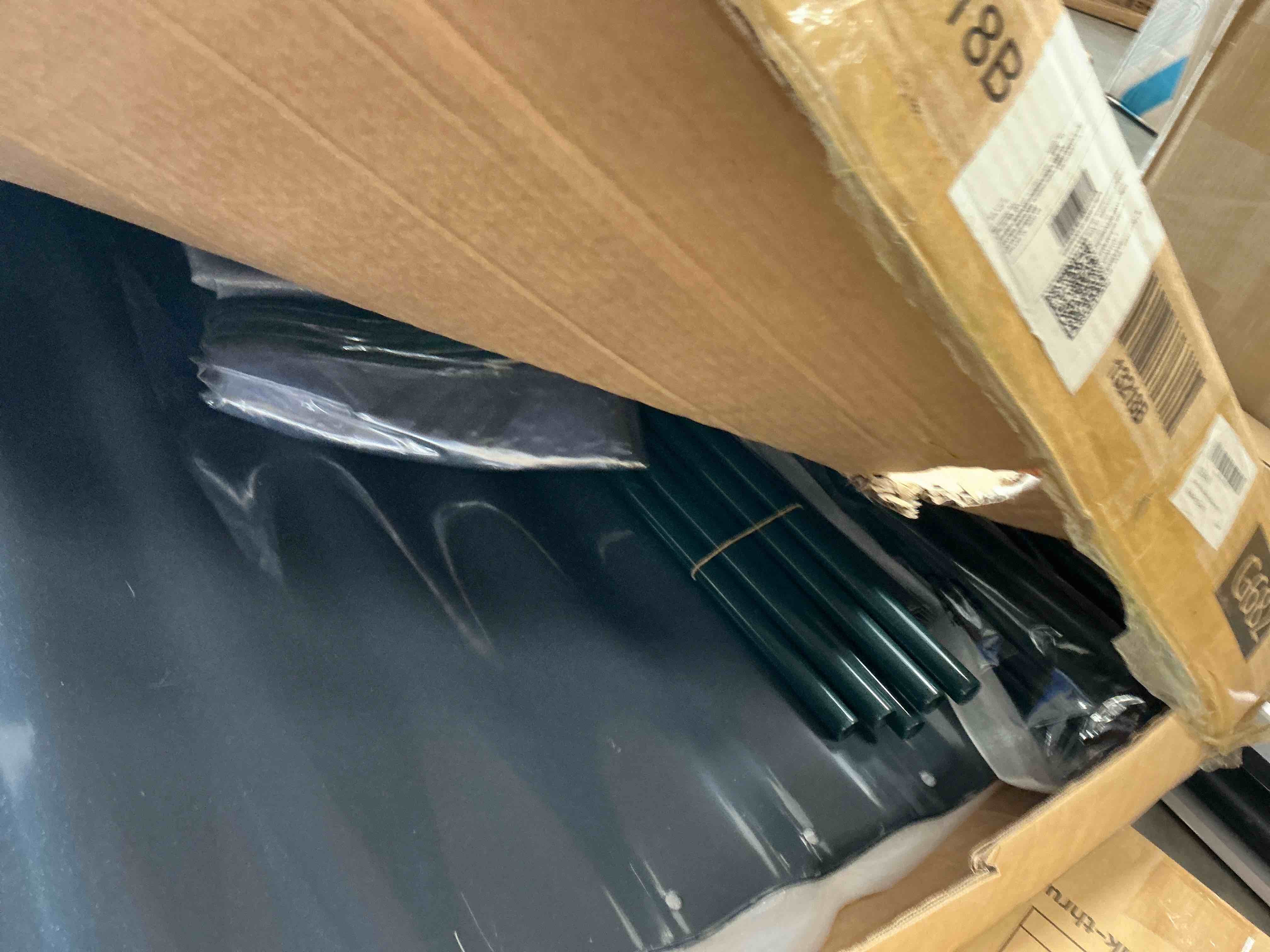 Condition photo showing Good Condition for quictent 8x4x2ft galvanized raised garden bed with cover metal planter box kit, mini greenhouse for outdoor growing vegetables, green