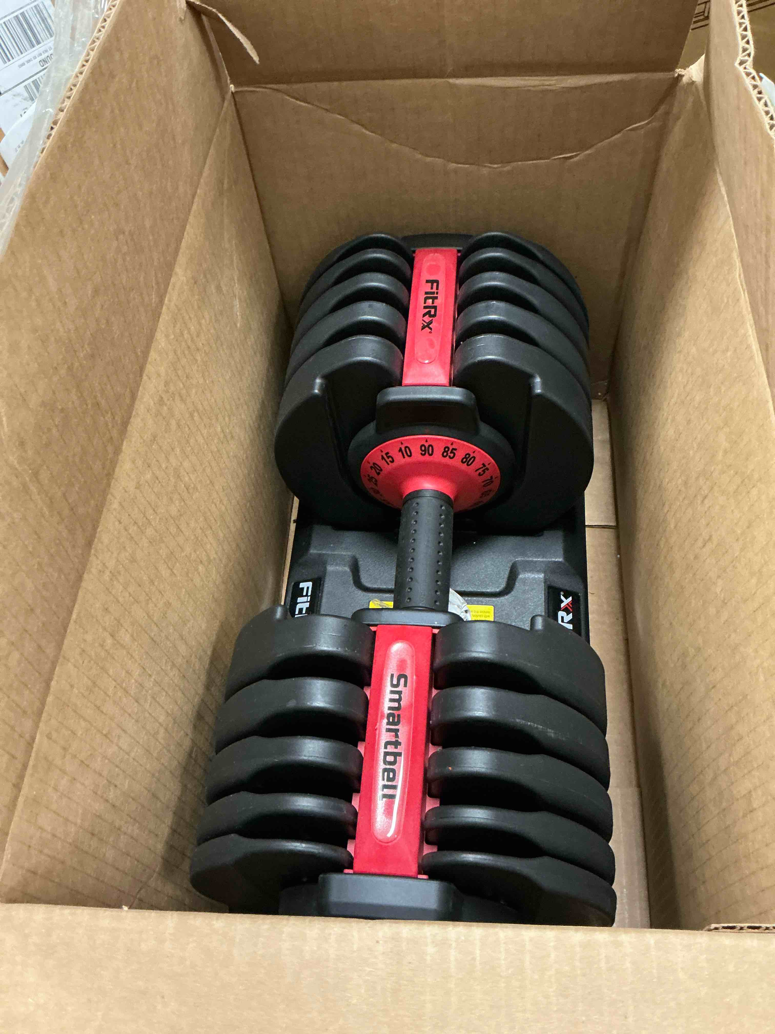 Condition photo showing Good Condition for fitrx smartbell xl, 90lb adjustable dumbbell set with quick-select weights for home gym