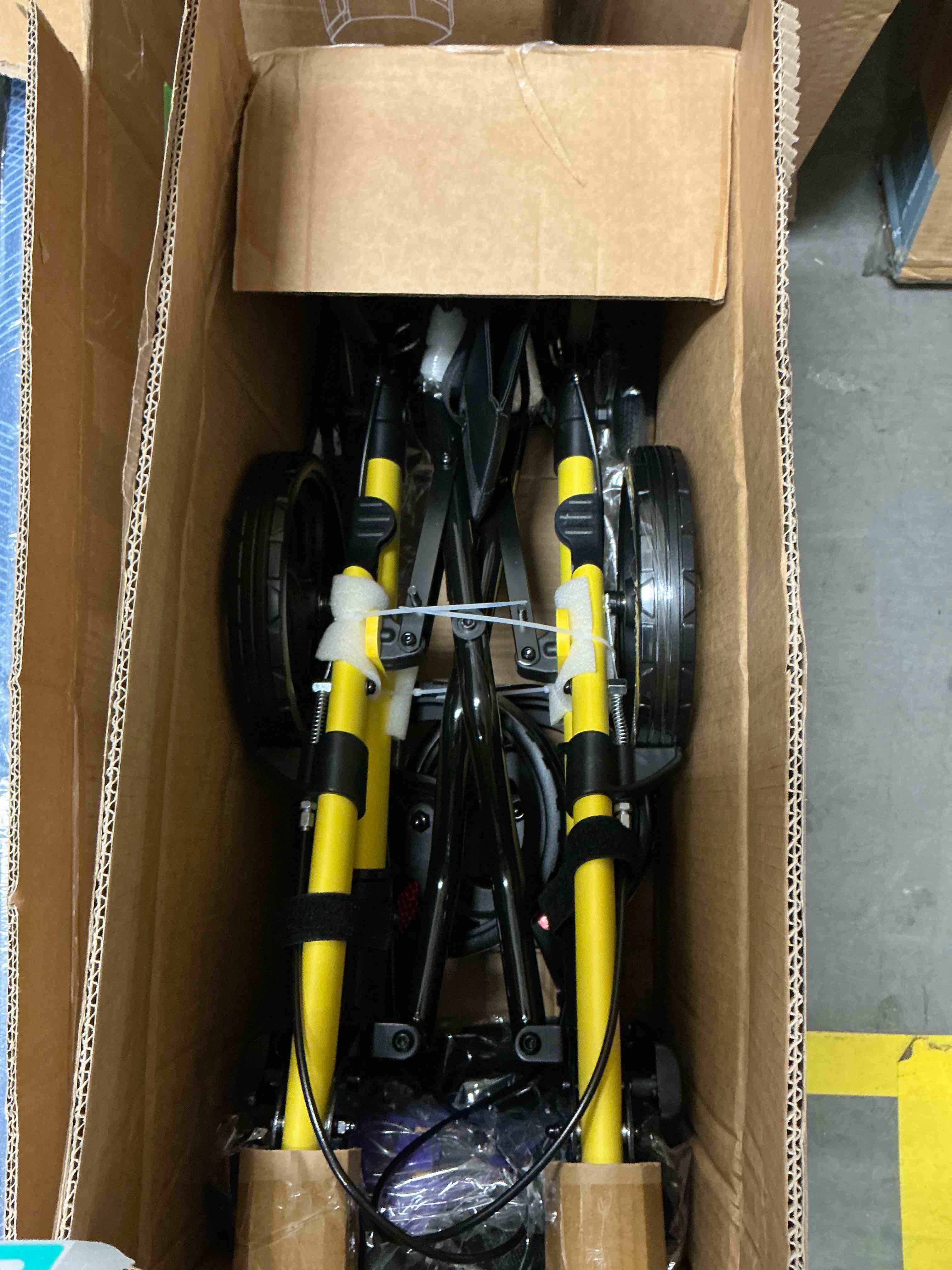 Condition photo showing Good Condition for kekoy foldable mobility rollator walkers for seniors with seat 350 lb, adjustable handles and backrest height, adult aluminum rolling walker, 8" big wheels, yellow