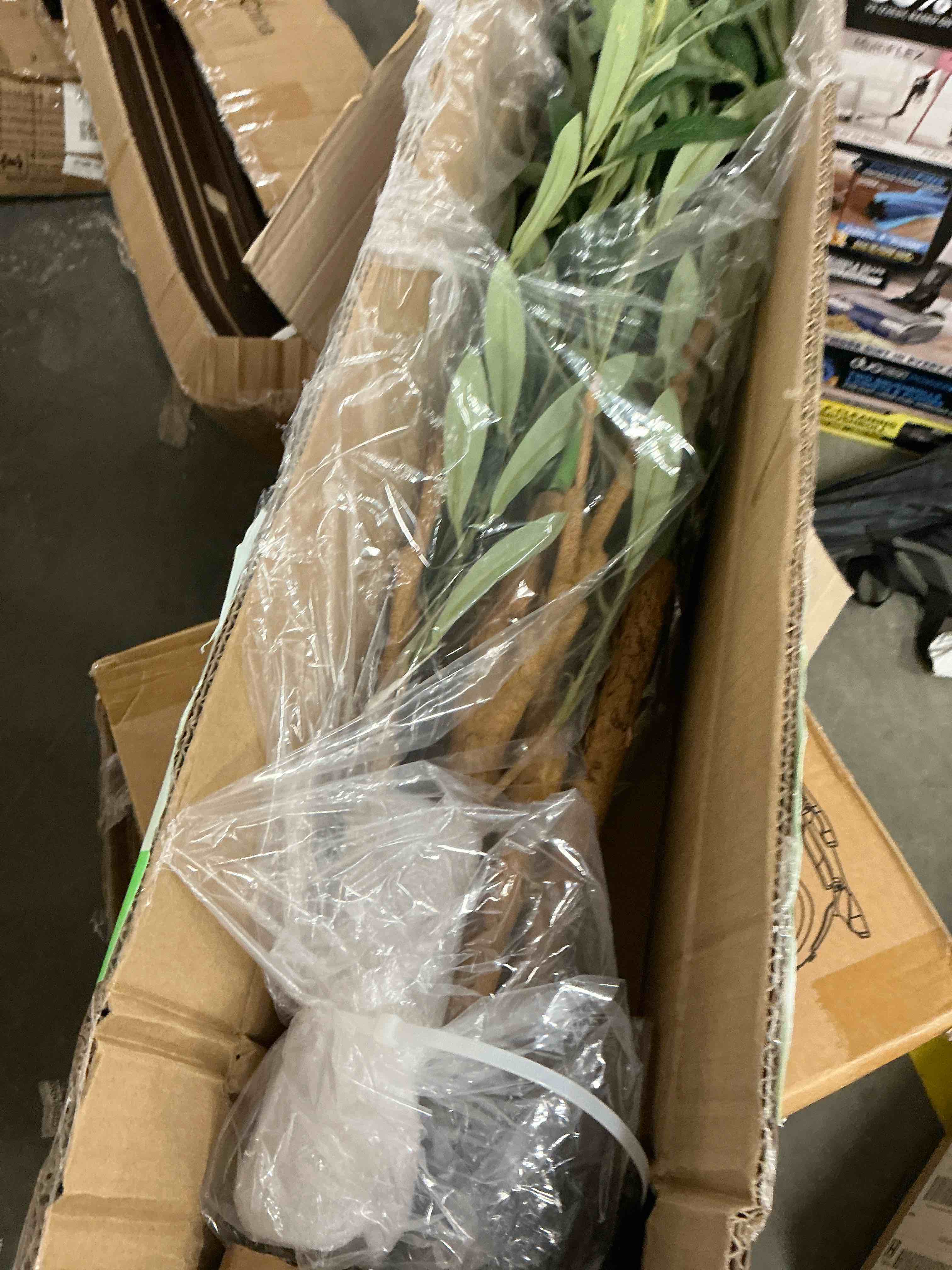 Condition photo showing New/Like New for dr.planzen 4' artificial olive tree indoor, tall faux olive tree, artificial plants with natural wood trunk and lifelike fruits for home office decor