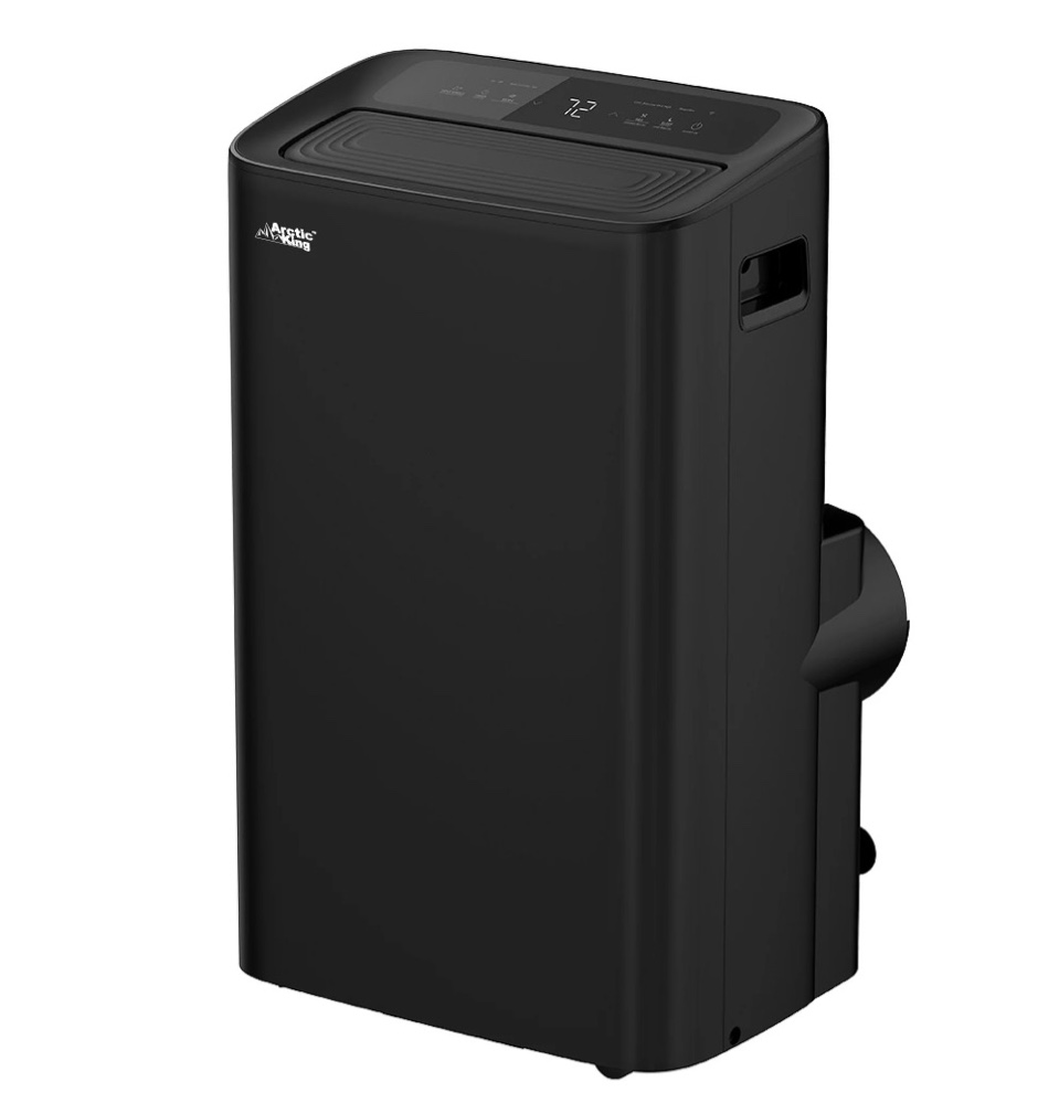 restored actic king 10,000 btu smart wi-fi portable air conditioner, 450 sq. ft., white, (refurbished)