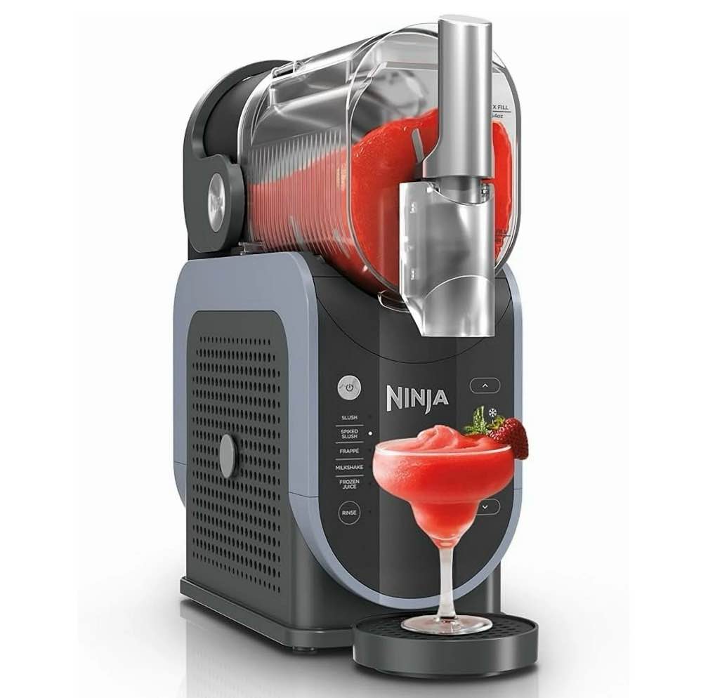 ninja slushi 88-oz frozen drink machine with rapidchill technology  5 presets  dishwasher safe  slushy maker  fs301 black