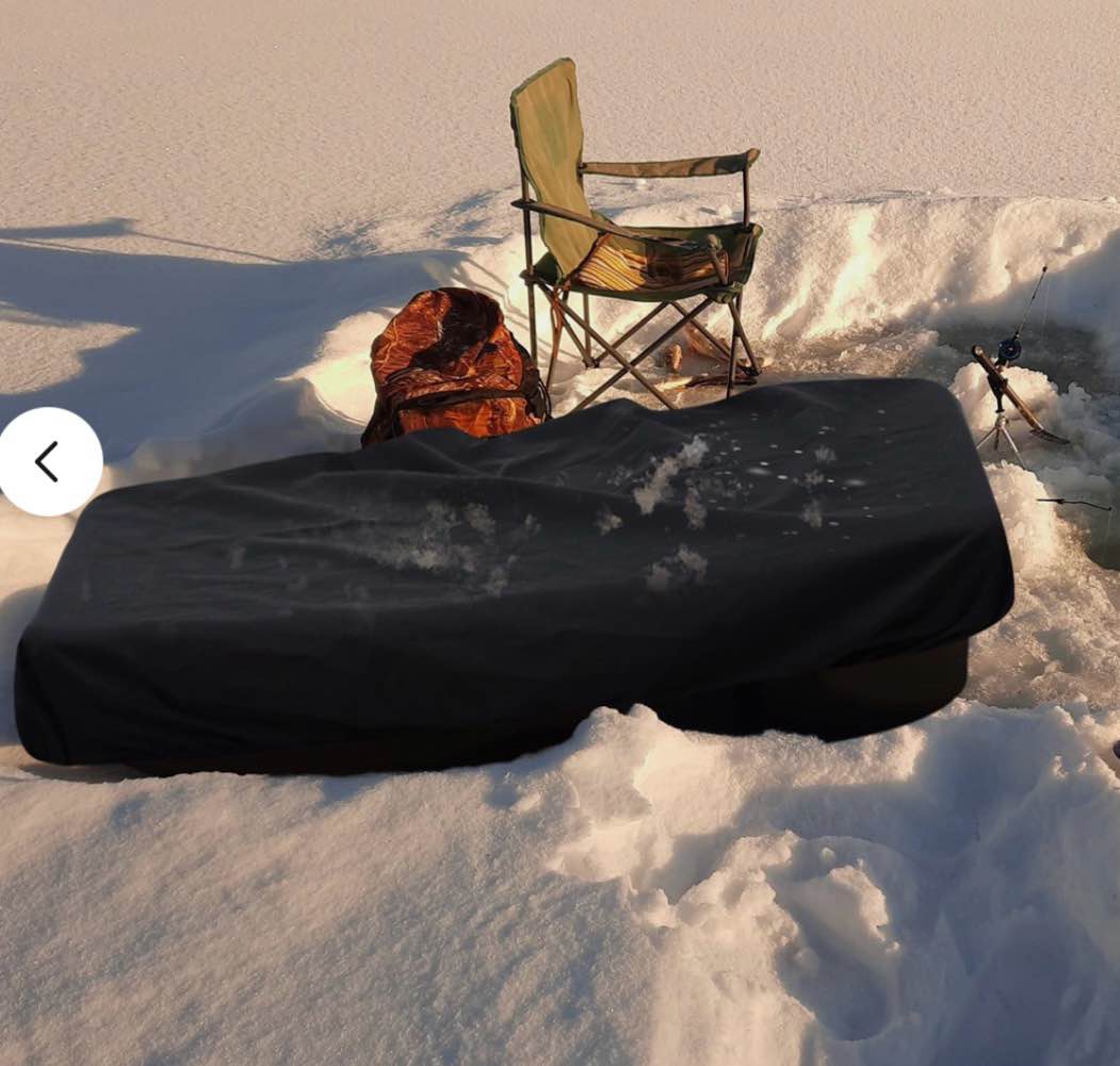 datanly sled travel cover ice fishing sled cover 600d waterproof travel storage protector for outdoo 2 pieces