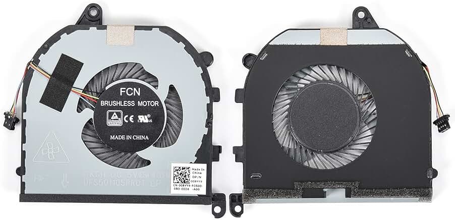 siakoocty replacement cpu+gpu cooling fan for dell xps 15 9570 & xps 15 7590, precision 5530 5540 se