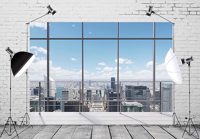 8x8ft office photo backdrop photography background for video conference, podcast window zoom backdro