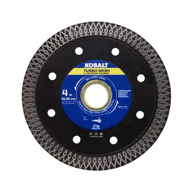 kobalt ctm04p 4-in wet/dry turbo rim diamond saw blade