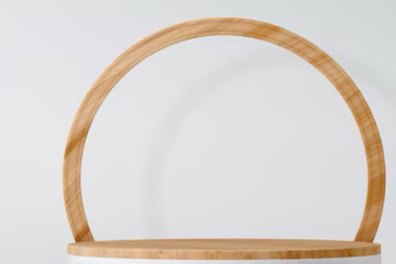 Archetto shelf, lacquered oak similar 