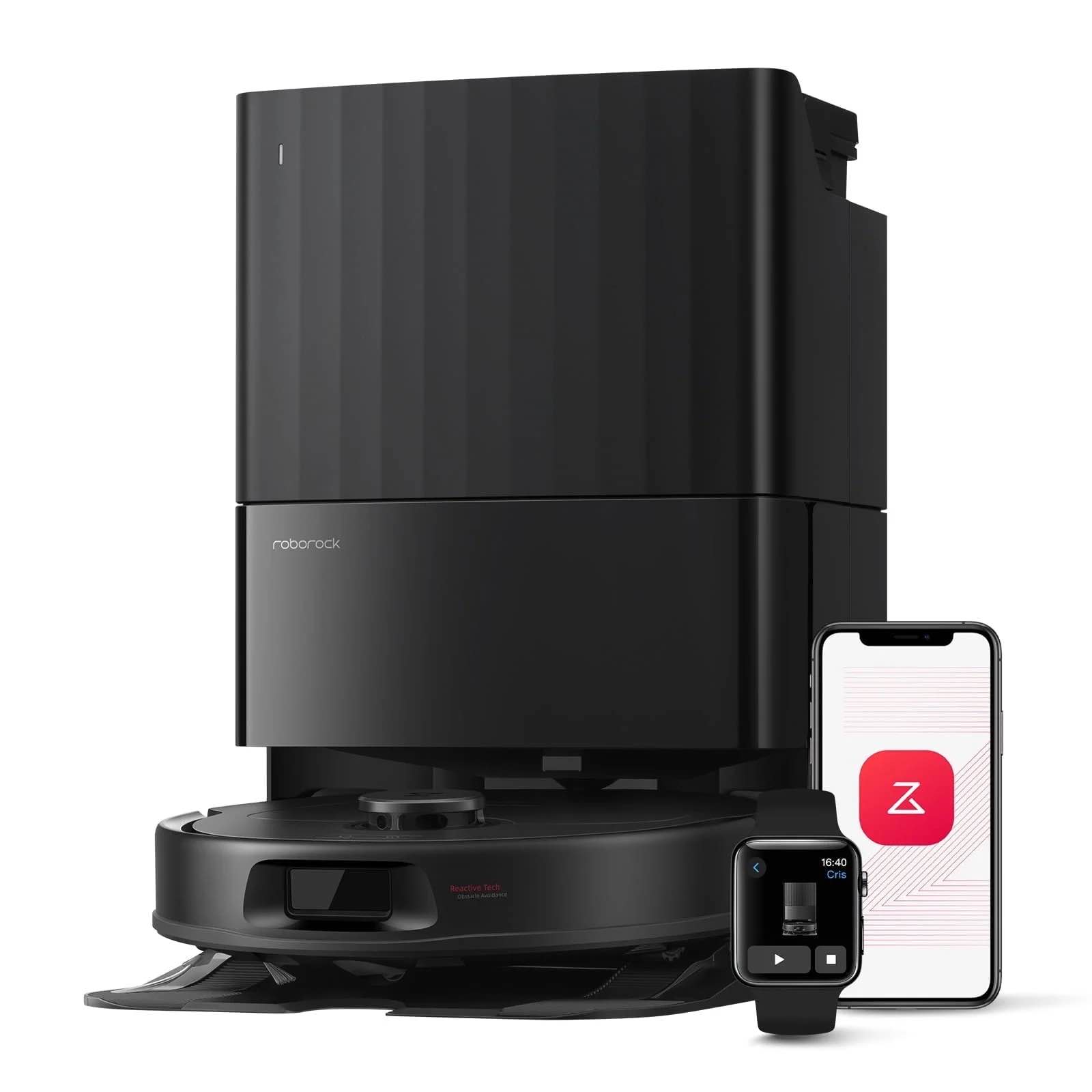 Roborock Qrevo Series Robot Vacuum and Mop, 8000Pa Suction, Upgraded from Qrevo, Anti-Tangle Brushes, Smart Obstacle Avoidance, Auto Mop Washing(QV 35A)