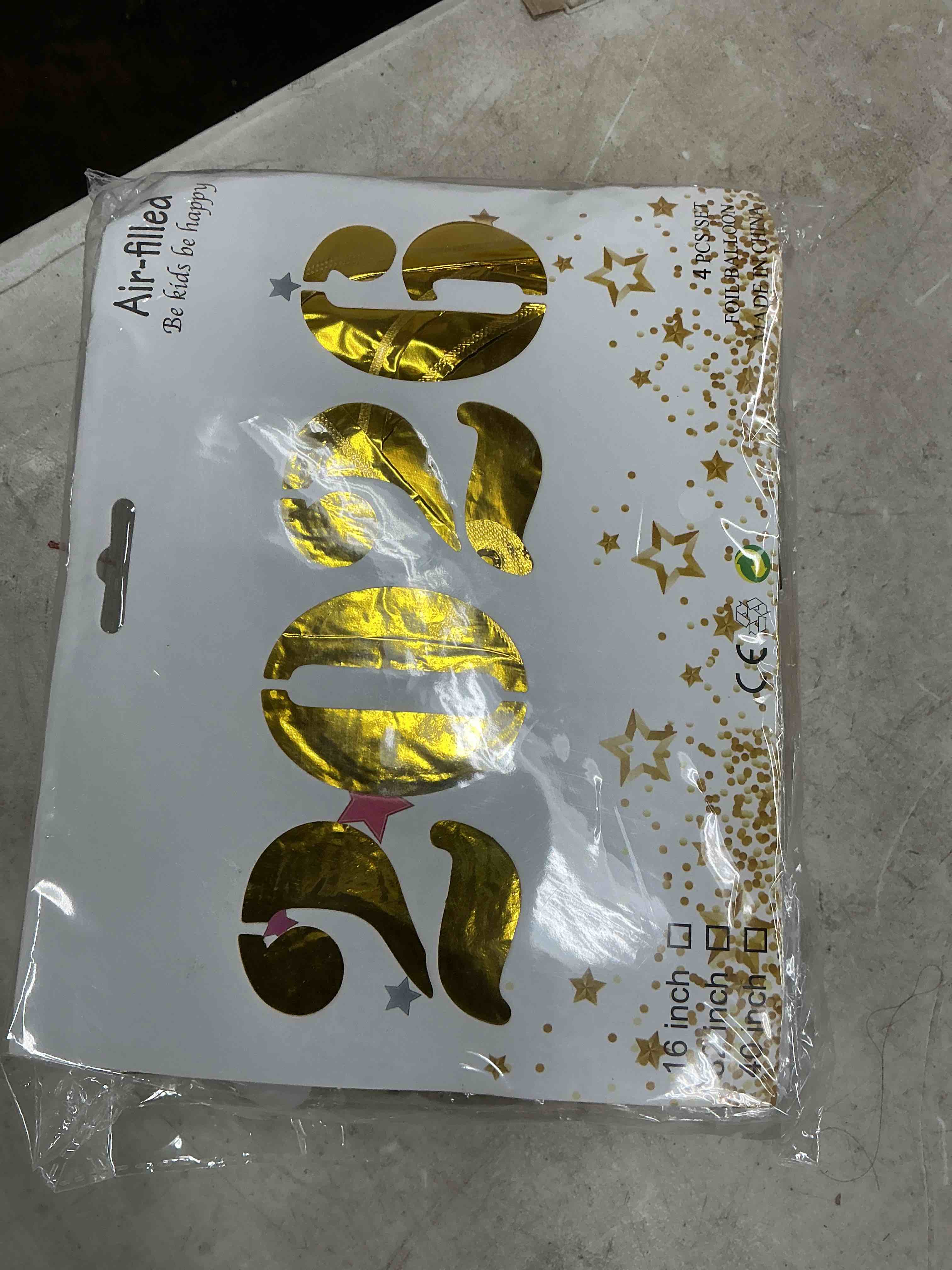 Condition photo showing New/Like New for 2026 New Year Party Decorations Kit - Black Gold New Year's Eve Decor Set with HAPPY NEW YEAR Banner, Photo Props, Foil Balloons Banner, Swirls, Confetti & Gold Fringe Curtains for 2026 NYE Countdown