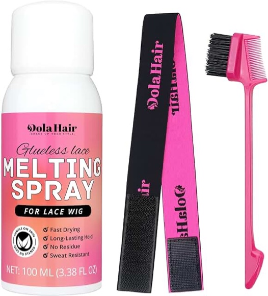 Dolahair Lace Melting Spray for GlueLess Wigs lace Bond Melting Spray Bond Adhesive Wig Glue Spray 
