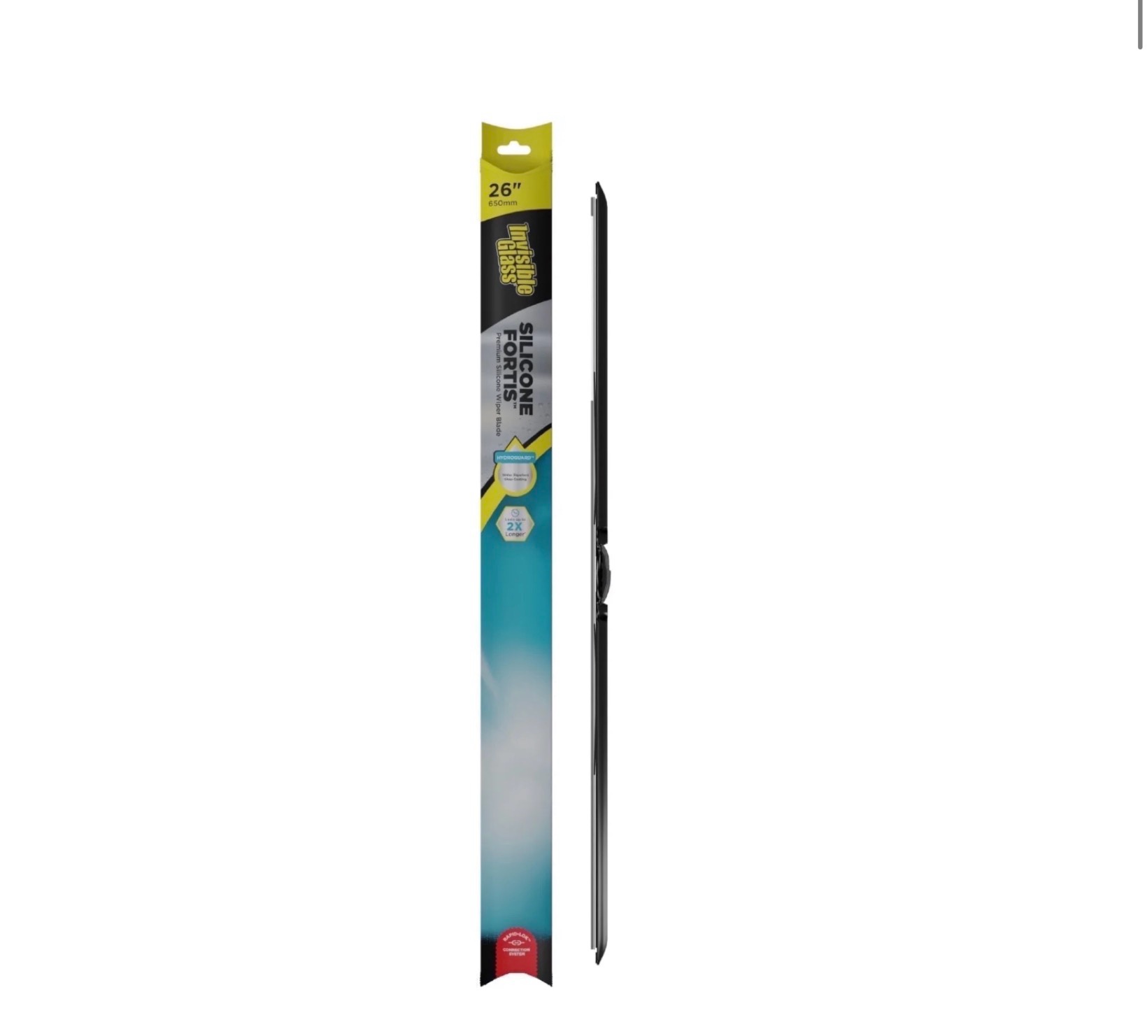 invisible glass silicone fortis 26  hybrid wiper blade with hydroguard rain repellent