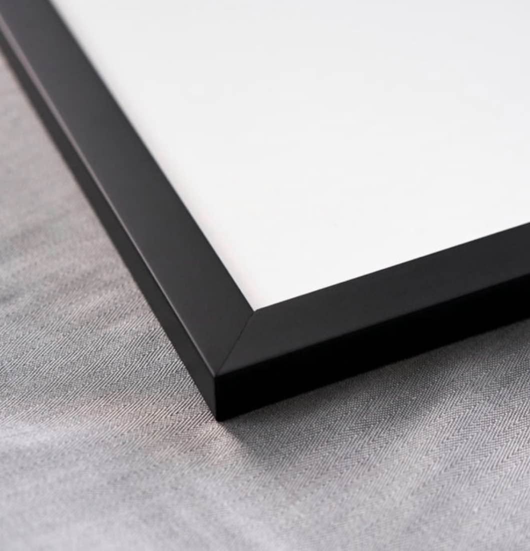 black picture frame, 20x20 picture frame for square photo poster canvas certificate document display horizontally or vertically high