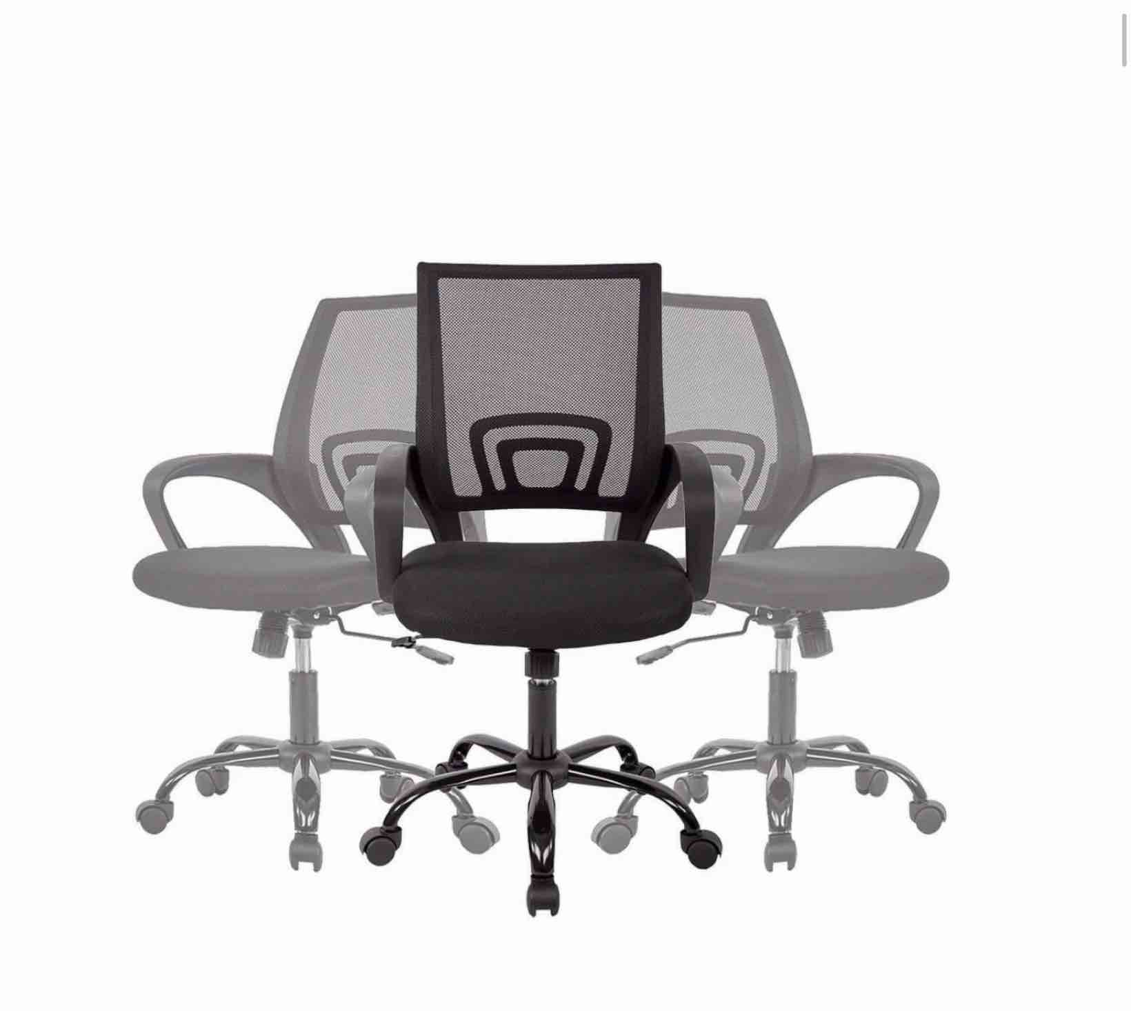 Mesh Office Chair Desk Chair Computer Chair Ergonomic Adjustable Stool Back Support Modern Executive Rolling Swivel Chair for Women & Men  Black