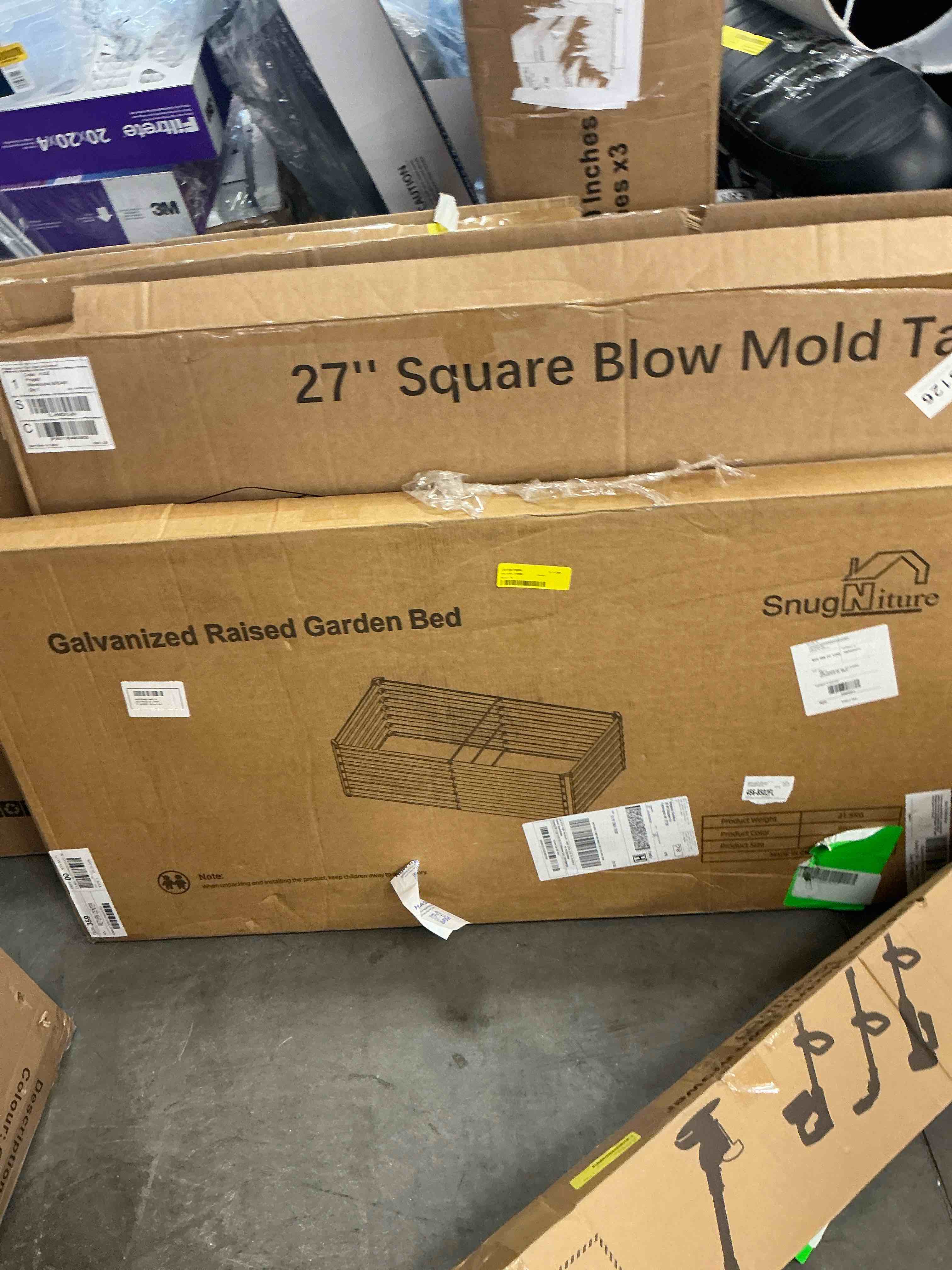 Condition photo showing Good Condition for snugniture 8x4x2 ft galvanized raised garden bed, deep root metal planter box for vegetables, flowers