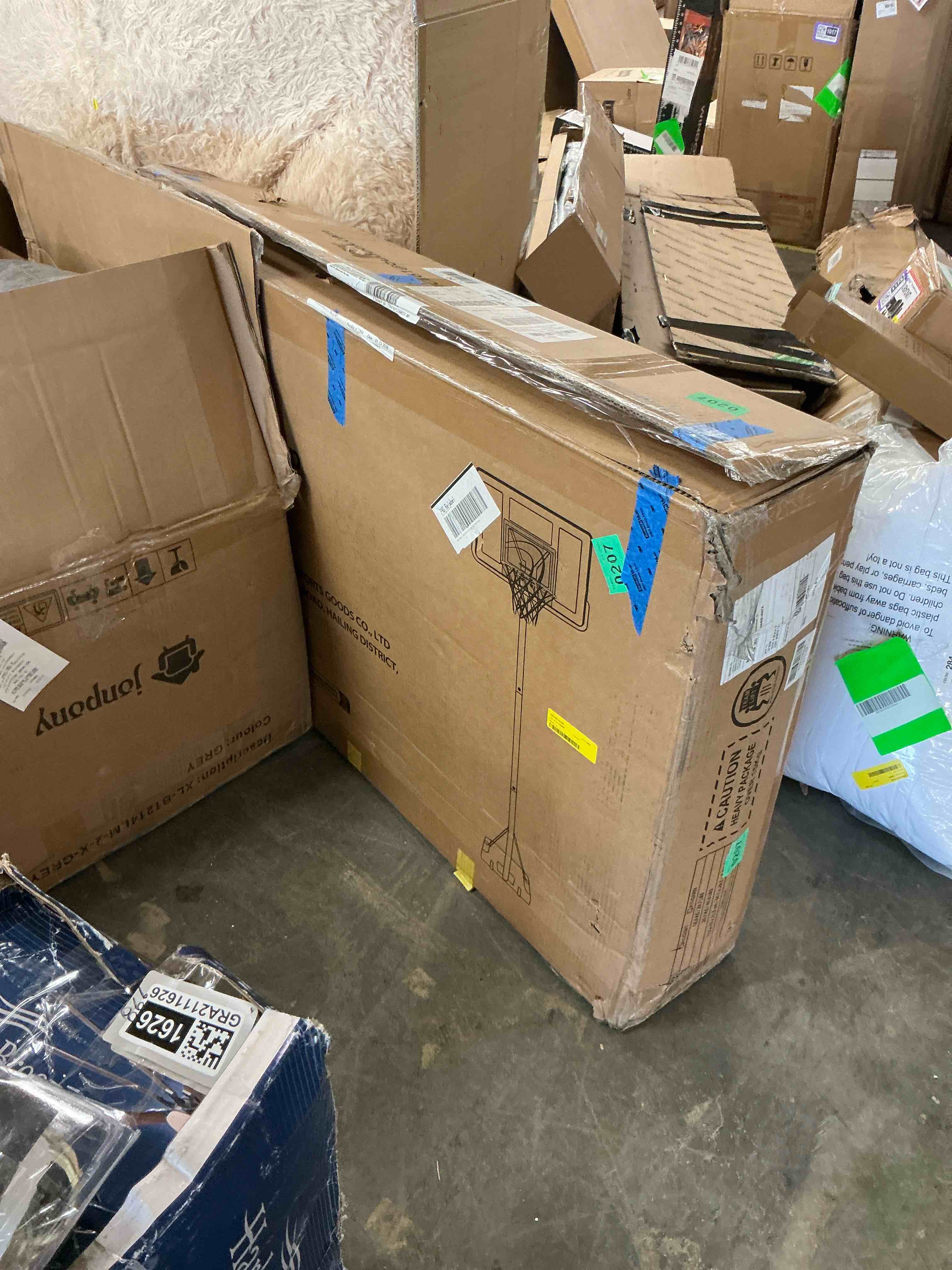 Condition photo showing Good Condition for toremore 44" basketball hoop outdoor 4.43-10ft adjustable, portable basketball hoop goal system with shatterproof backboard and larger base for kids youth and adults