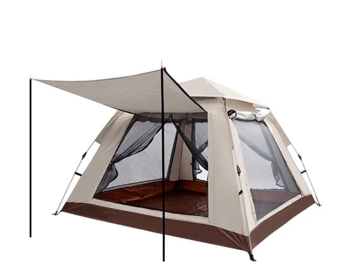 outdoor camping tent automatic pop-up waterproof tent 4-6 person family camping tent for family car trip