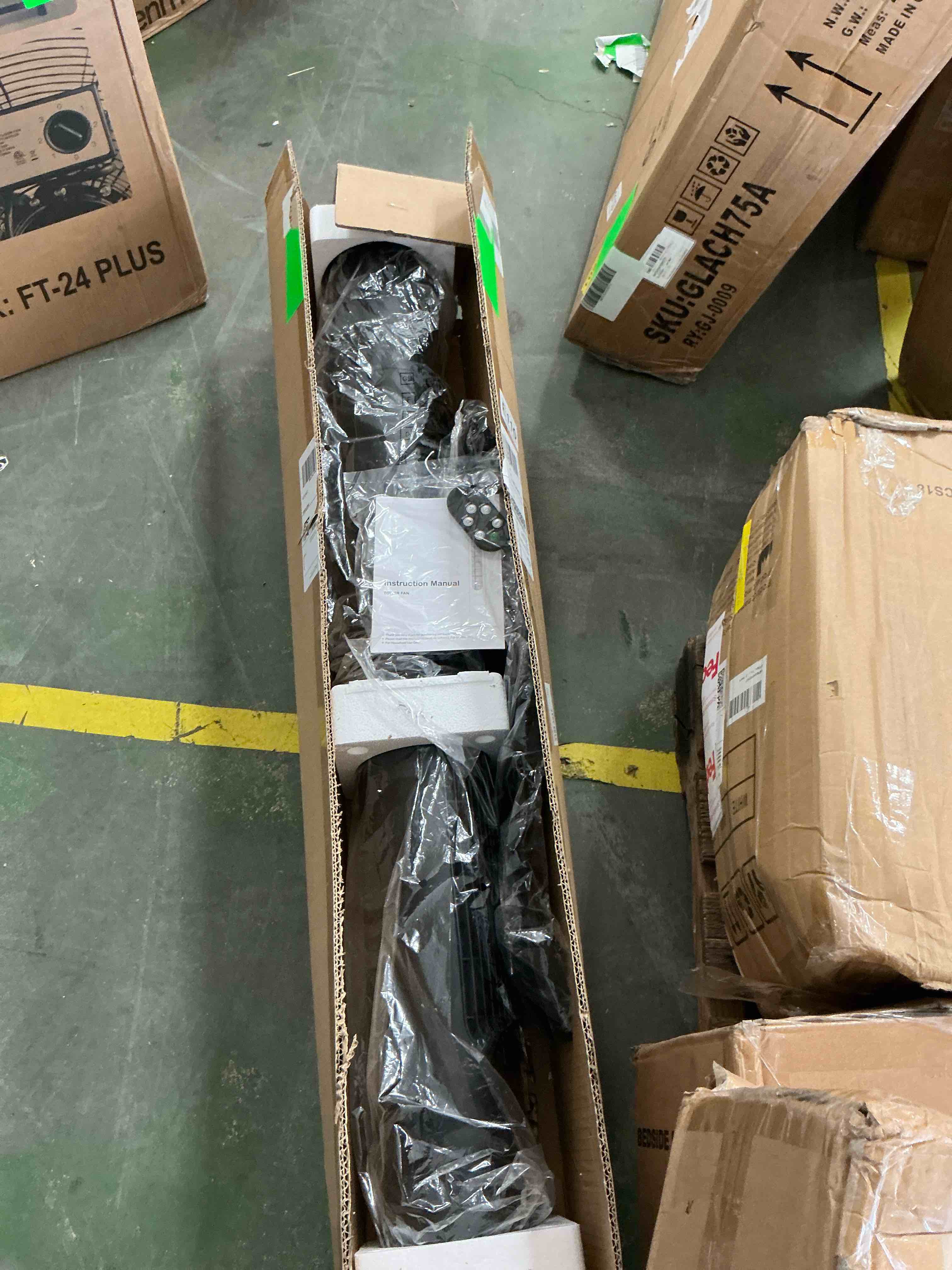 Condition photo showing Good Condition for qunler 45  oscillating tower fan with remote  8 speeds  12h timer dc motor 25db quiet cooling floor fan for bedroom home office  black