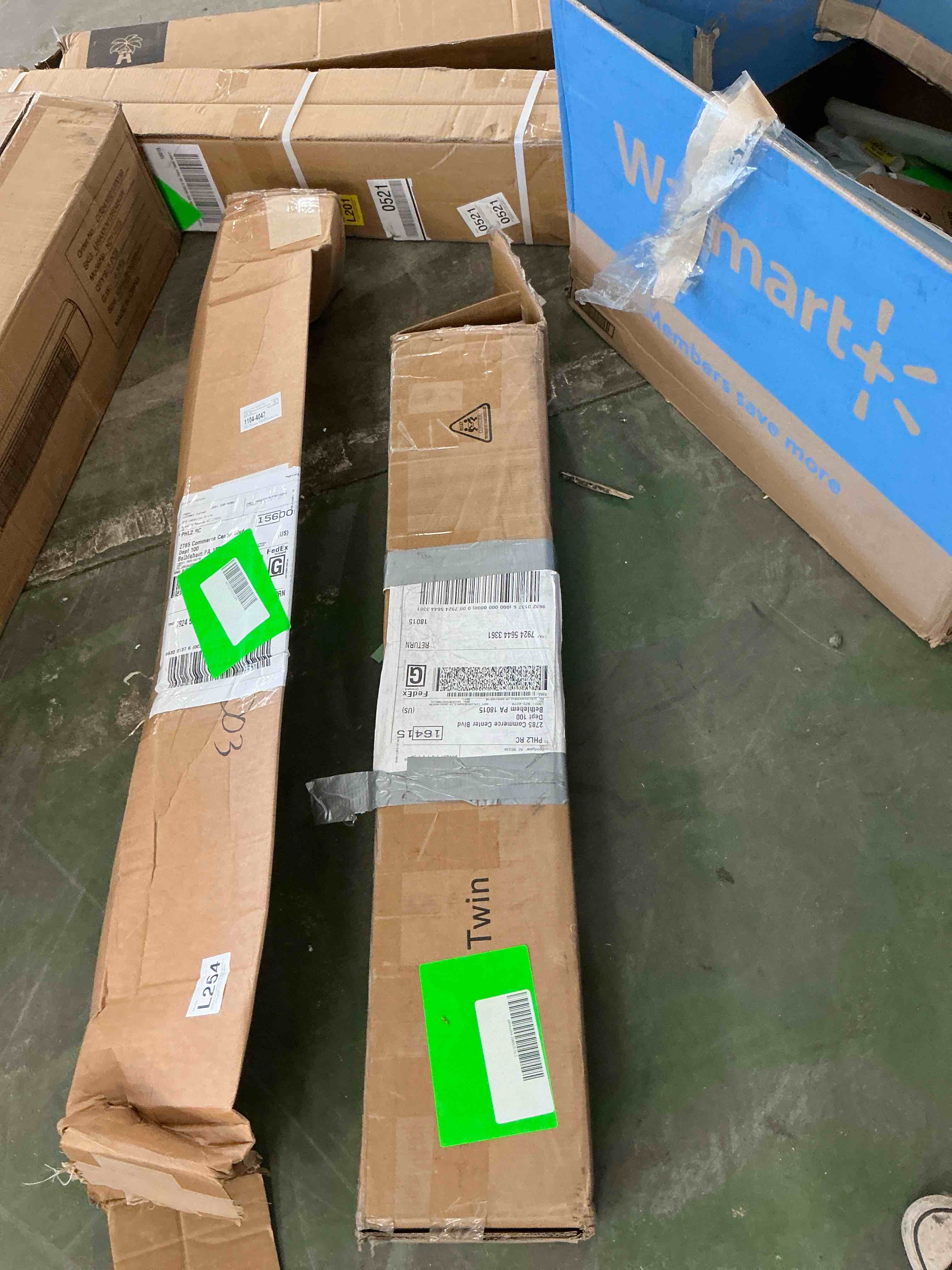 Condition photo showing New/Like New for bedsnus 5 inch twin heavy duty metal box spring, mattress foundation with fabric cover, easy assembly