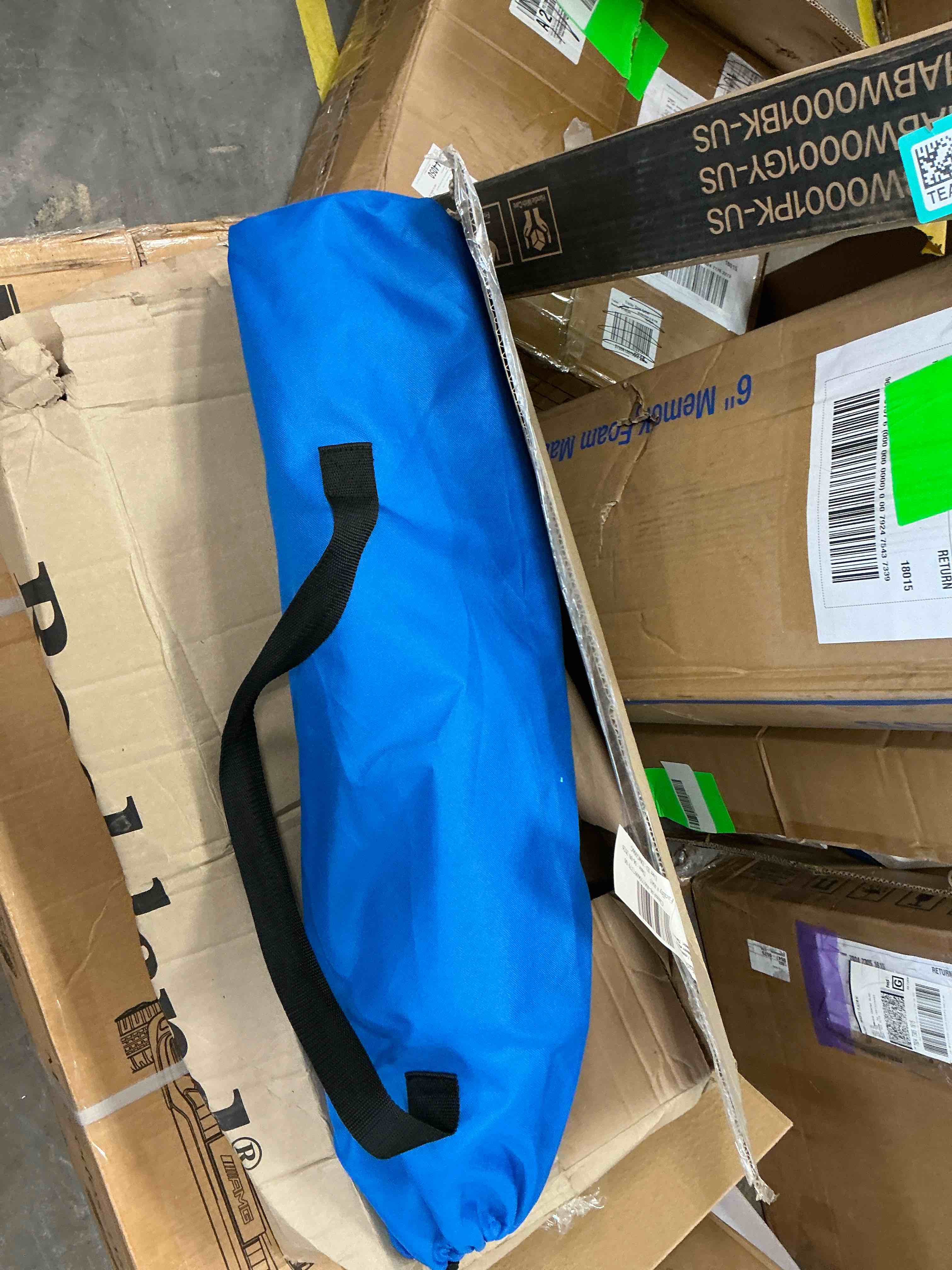 Condition photo showing Good Condition for edx low profile camping chair portable folding beach chair w/ bag - heavy duty breathable for outdoor, blue