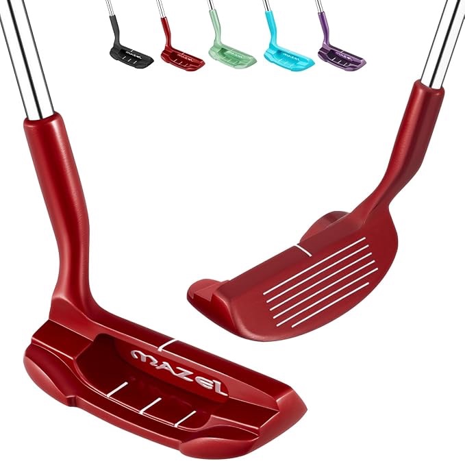 mazel chipper club pitching wedge for men & women,36/45 degree - save stroke from short game,right hand red