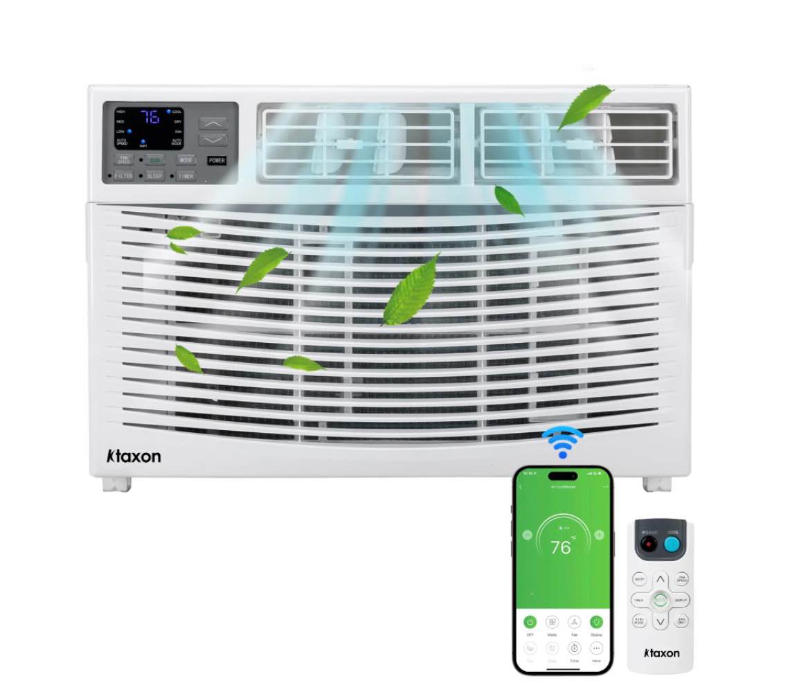 ktaxon 12000btu 110v window air conditioner with wifi and remote  white