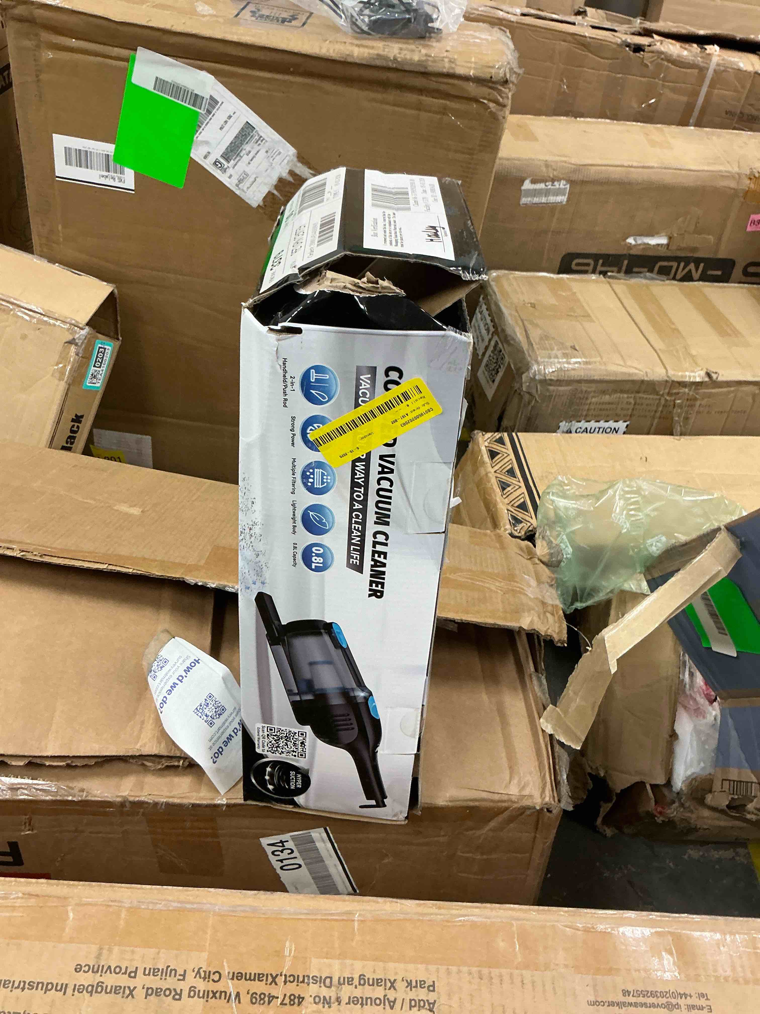 Condition photo showing As Is for inse corded vacuum cleaner ultra-lightweight bagless upright vacuum for home hard floor carpet pet hair car