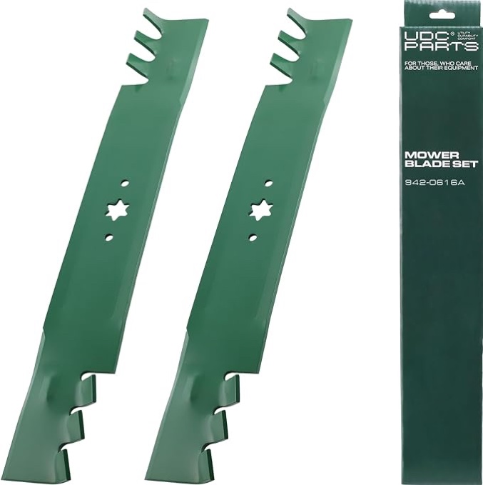 udc parts gator mulching blades 942-0616a 42 inch/ 2 pack/ fits mtd cub cadet troy bilt craftsman replaces