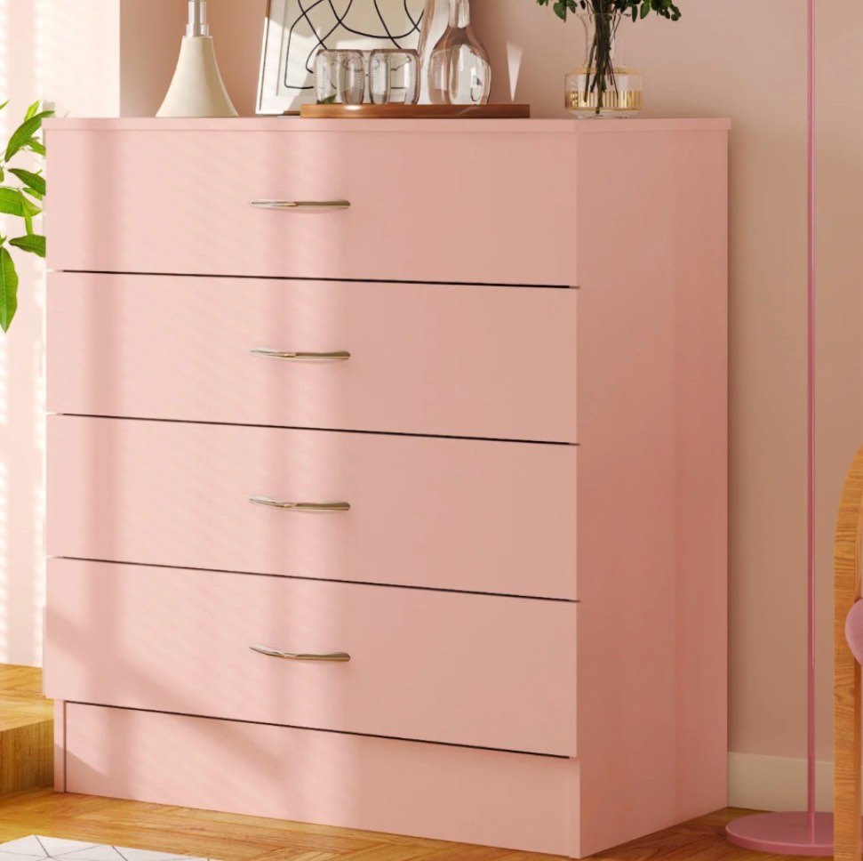 ubesgoo black chest of drawers dresser wood organizer cabinet 4 drawer nightstand side table furniture for bedroom