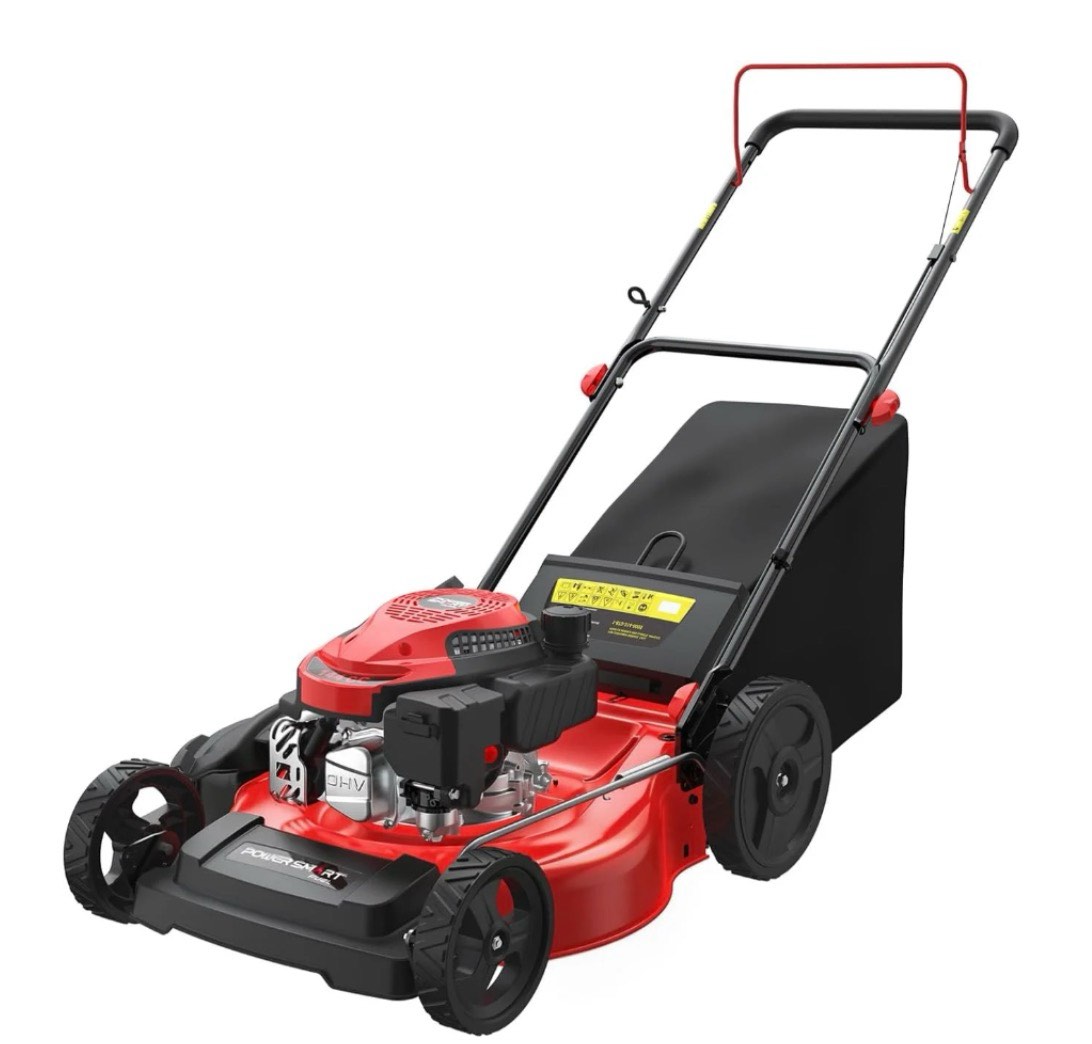powersmart 21 144cc gas push lawn mower with 6-position height adjustment