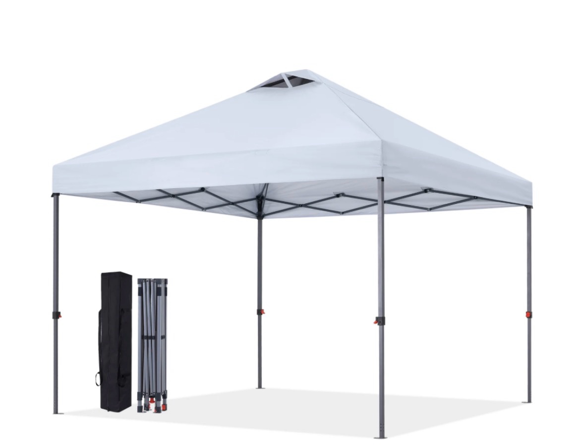 abccanopy 10 ft x 10 ft easy pop up outdoor portable instant one push function canopy tent with air vent white