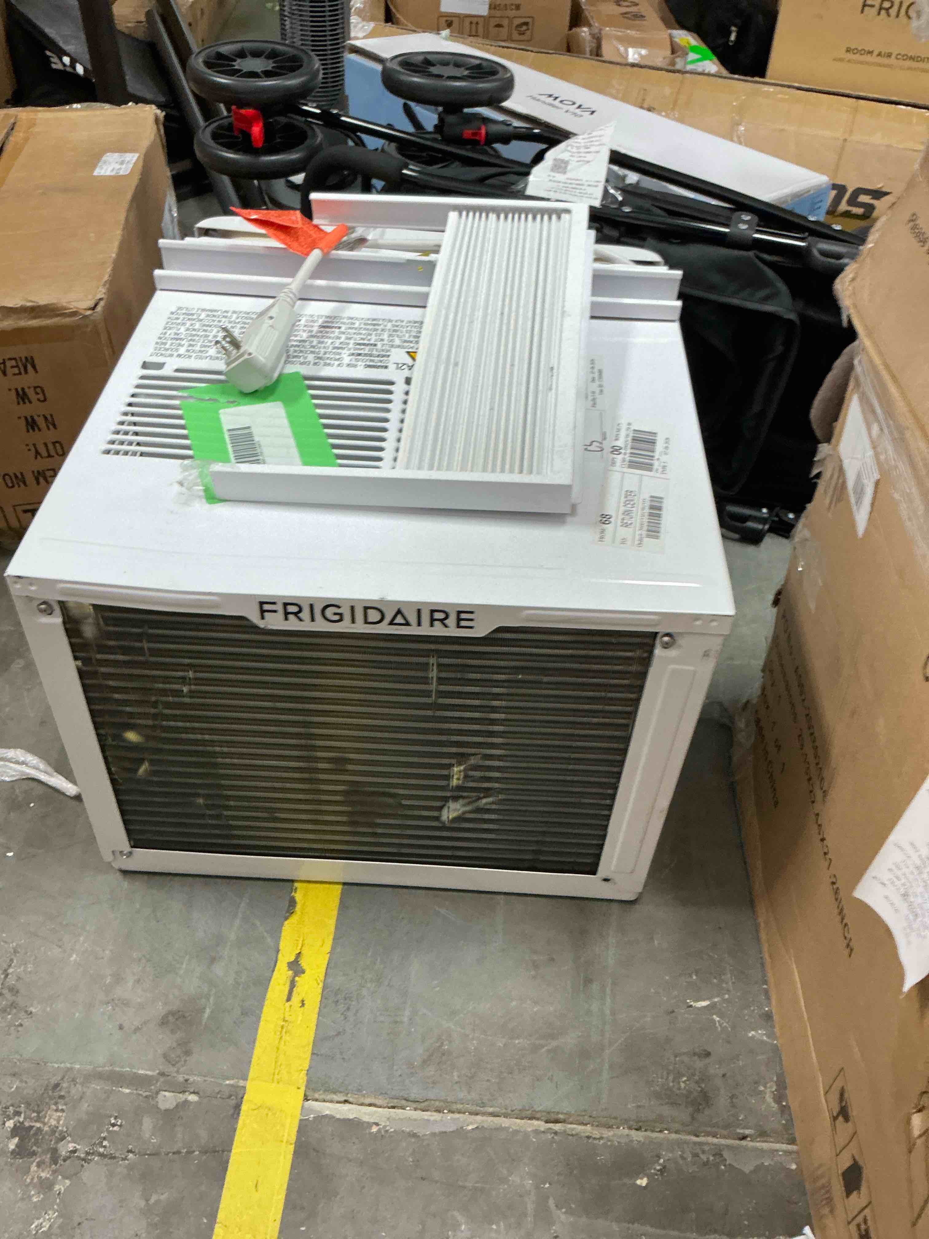 Condition photo showing As Is for frigidaire 14 300 btu window air conditioner for large rooms wifi enabled multi-speed fan efficient cooling