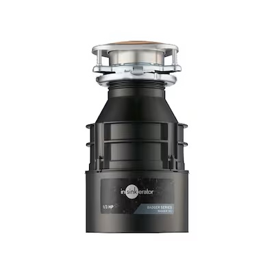 insinkerator badger 1xl continuous feed 1/3-hp septic safe non-corded garbage disposal